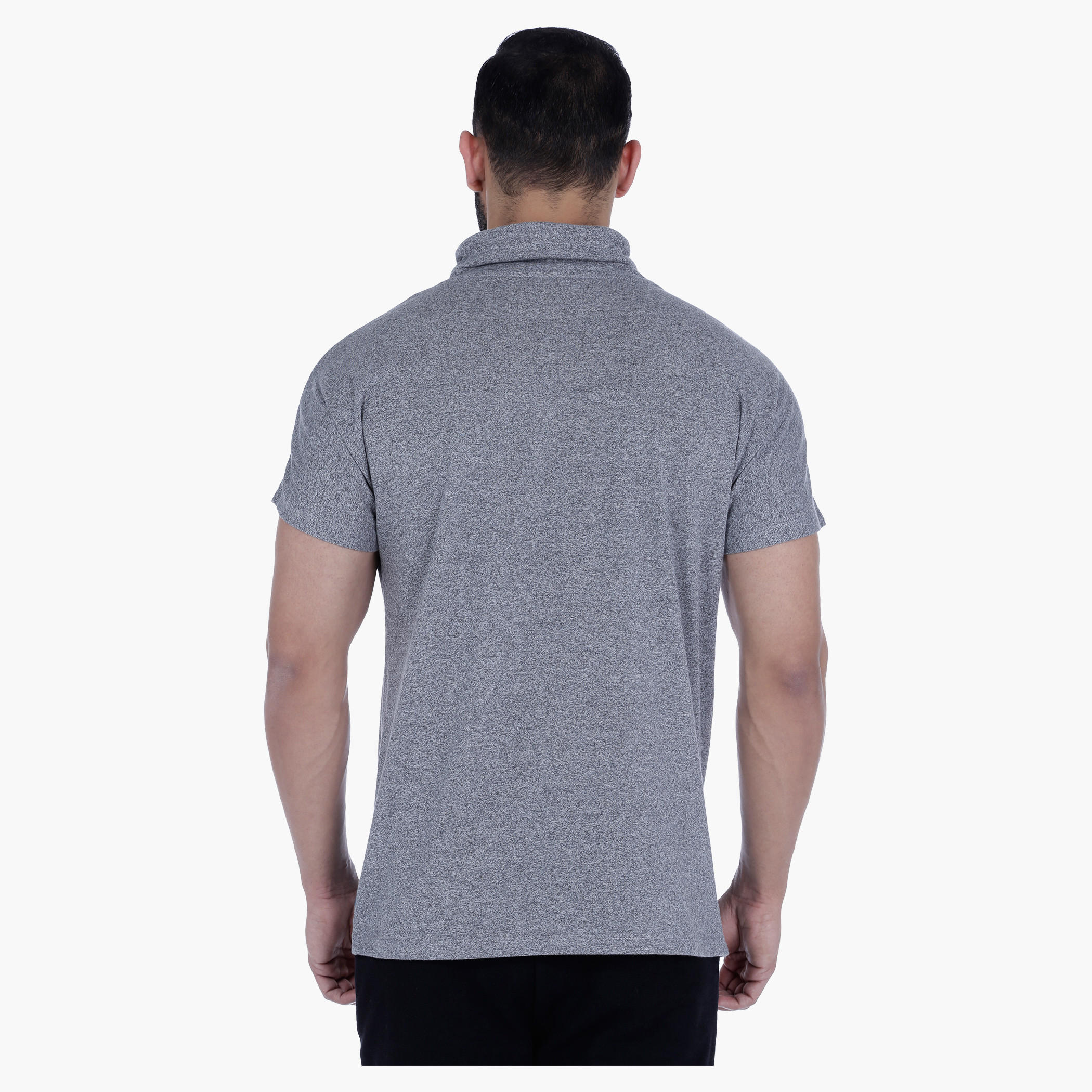 Printed Pannel Neck T-Shirt with Cup Sleeves-men-clothing-tshirtsandpolos-tshirts-image-2
