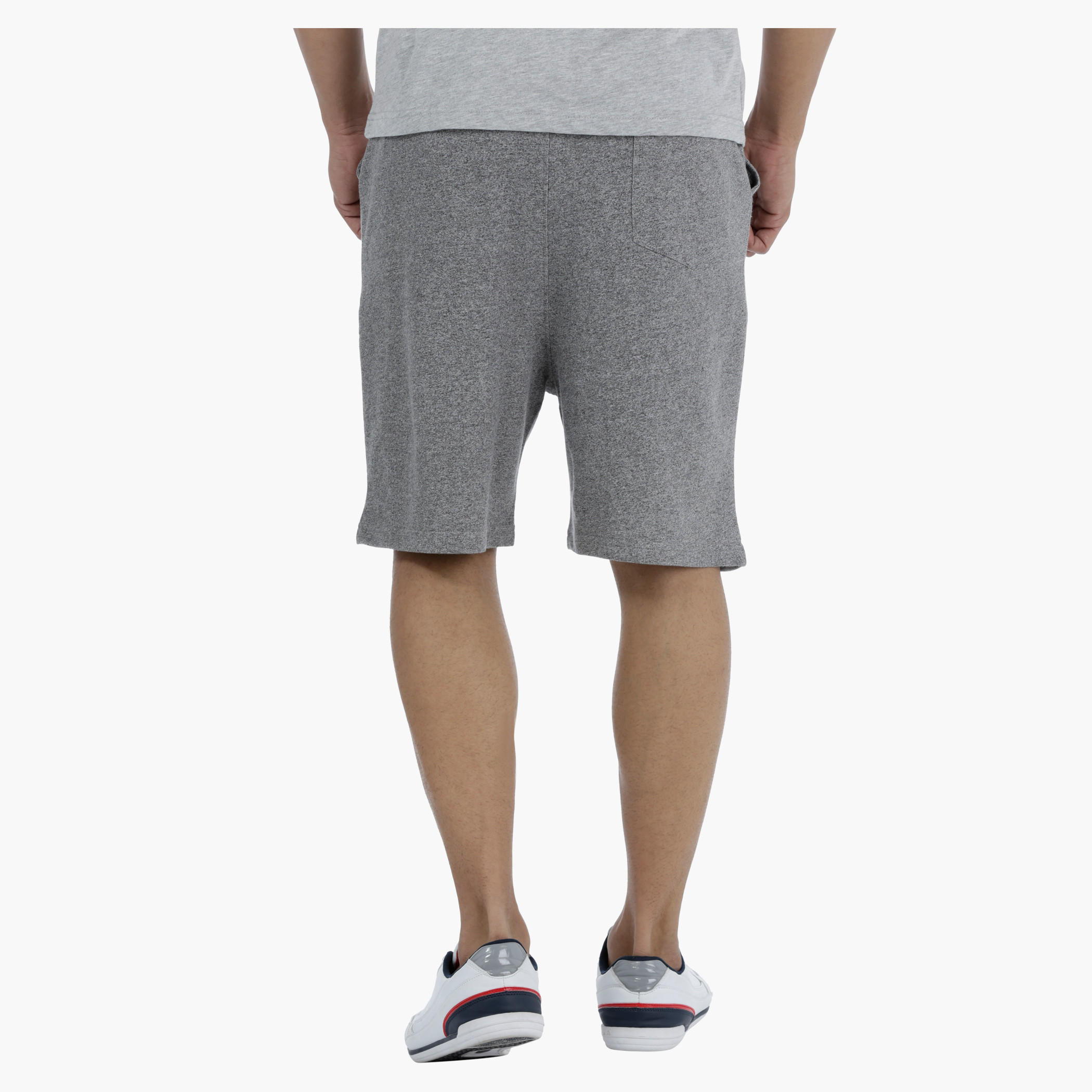 Printed Melange Shorts-men-clothing-bottoms-shorts-image-2