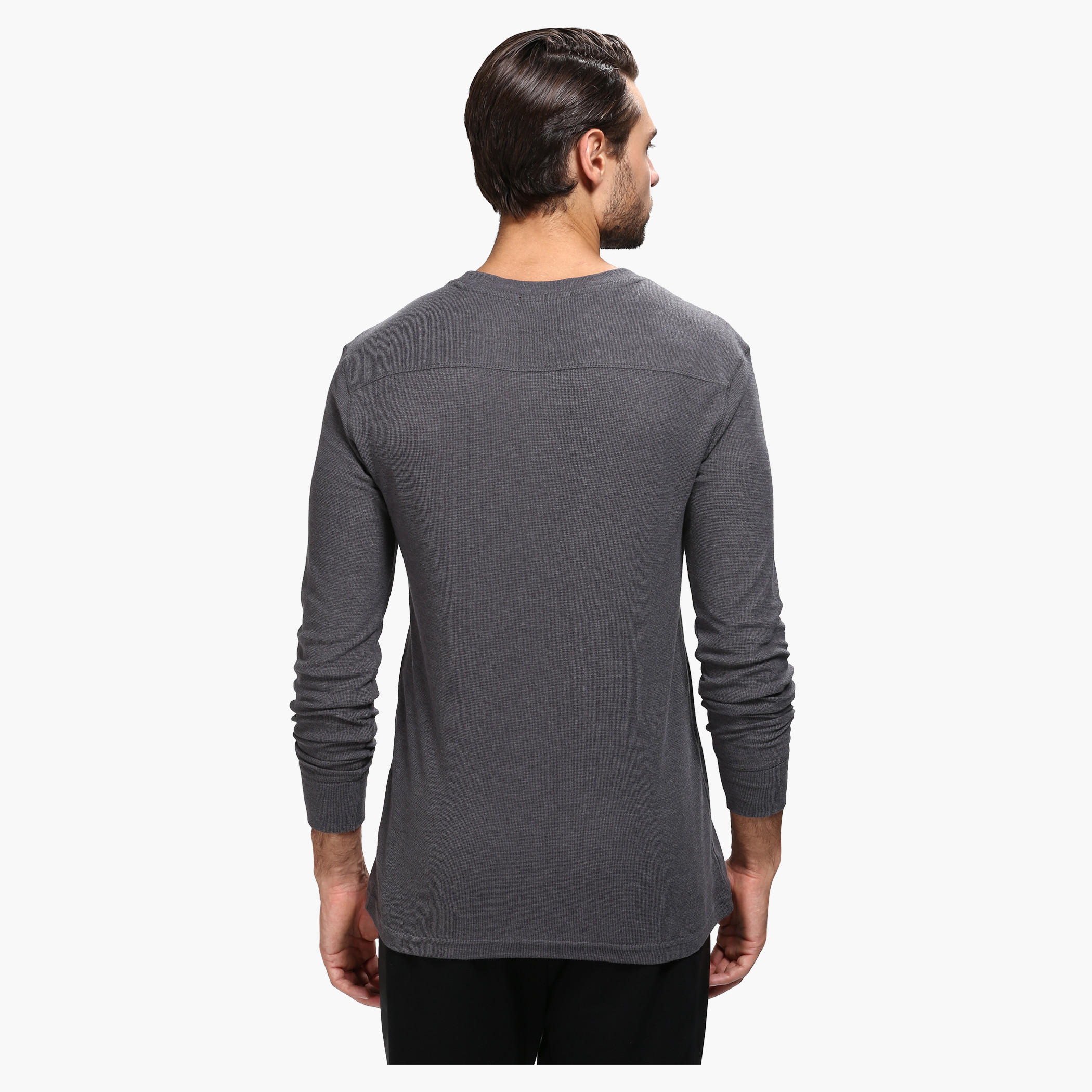 Printed Crew Neck T-Shirt with Long Sleeves-men-clothing-tshirtsandpolos-tshirts-image-2