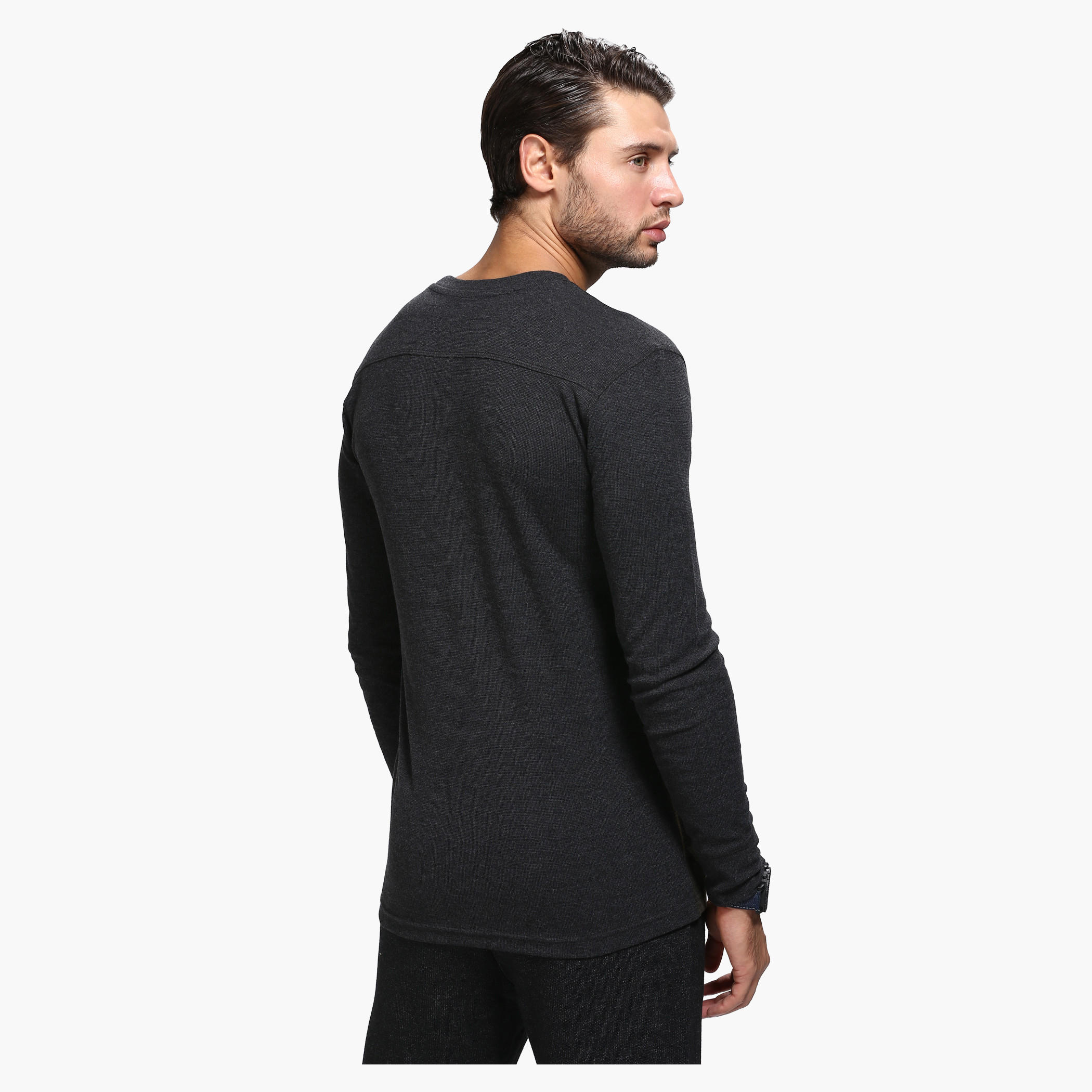 Printed Crew Neck T-Shirt with Long Sleeves-men-clothing-tshirtsandpolos-tshirts-image-2