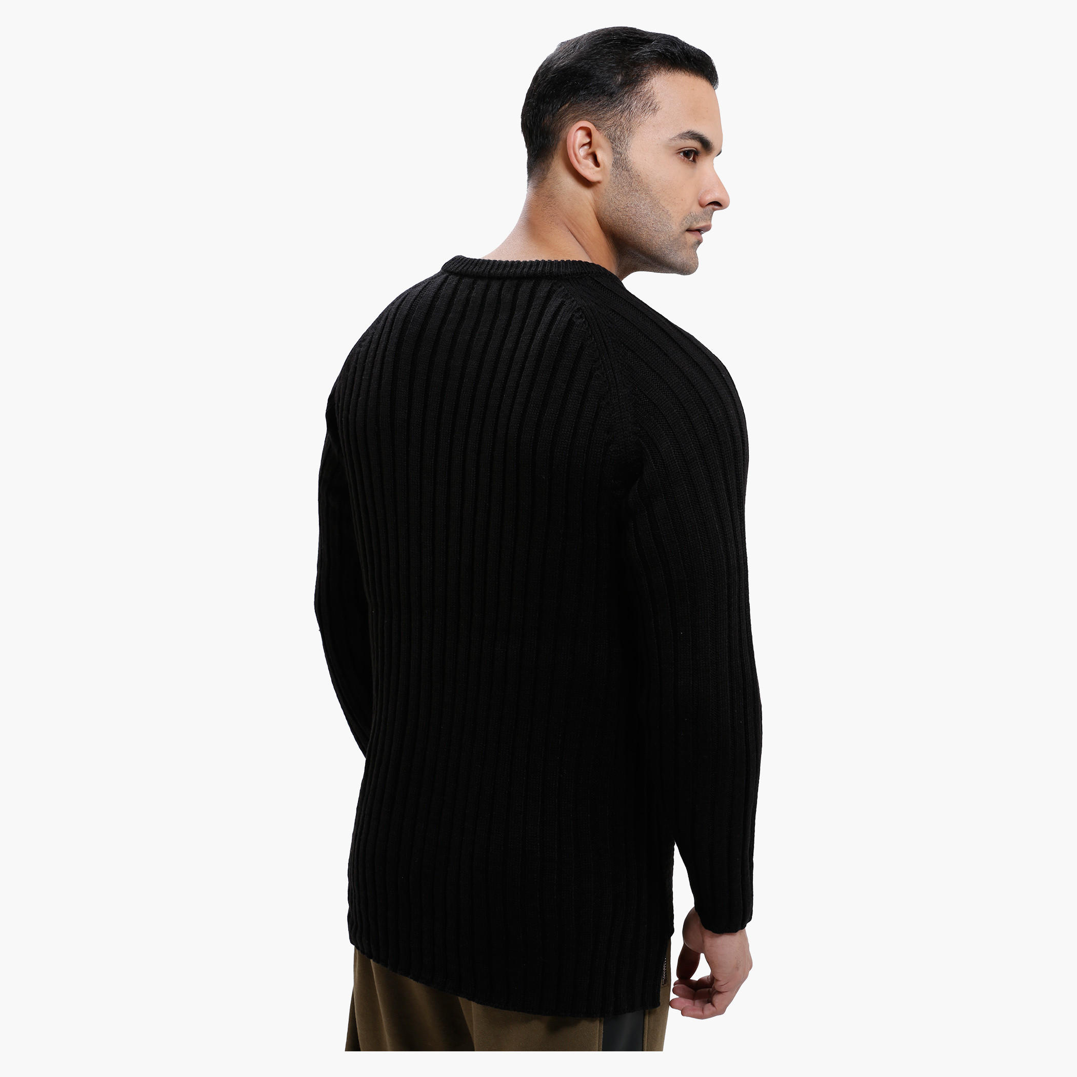 Round Neck Sweater with Long Sleeves-men-clothing-sweatersandpullovers-image-2