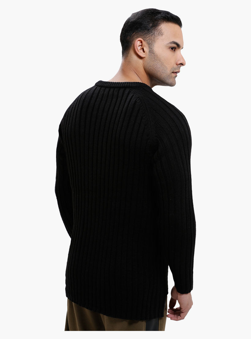 Round Neck Sweater with Long Sleeves-men-clothing-sweatersandpullovers-image-2