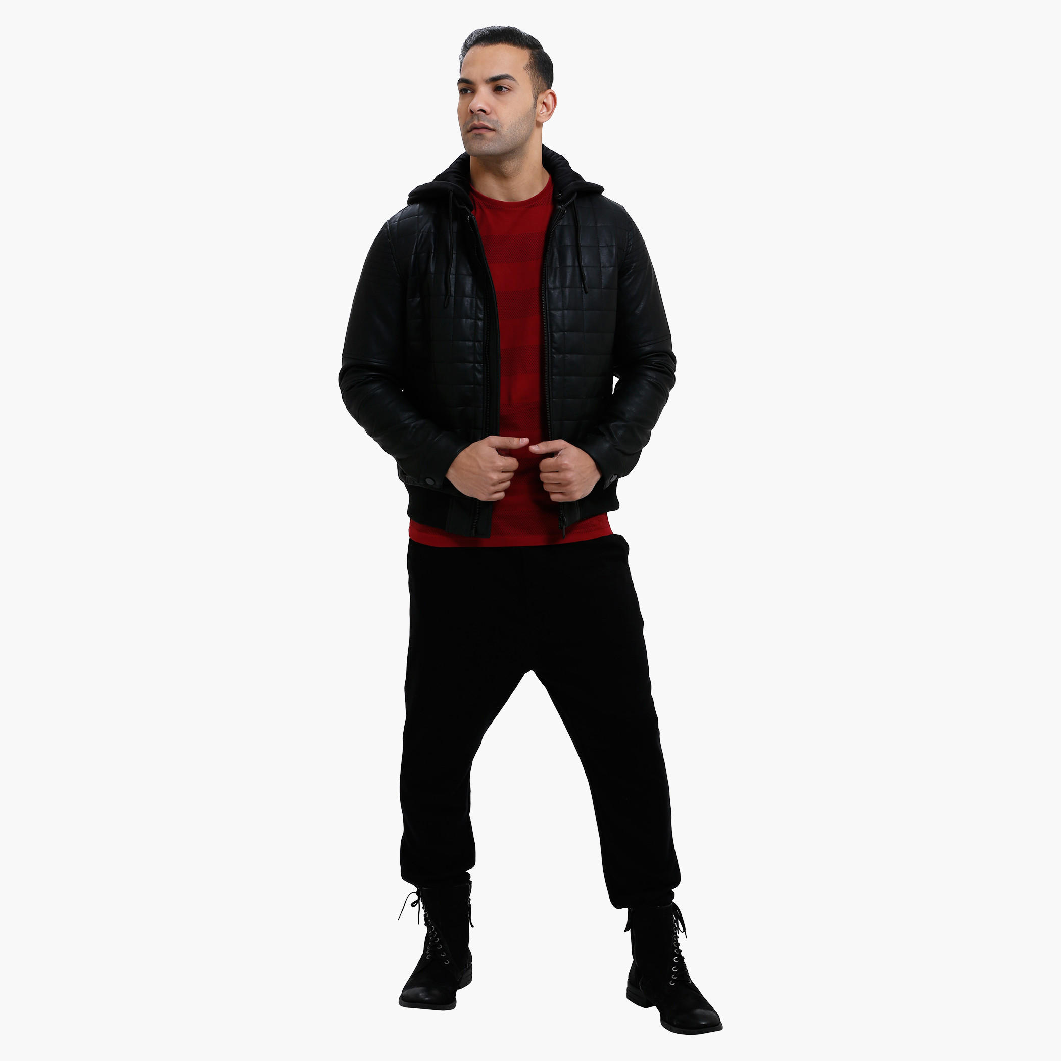 Quilted Jacket with Long Sleeves and Hood-men-clothing-jacketsandblazers-jackets-image-5