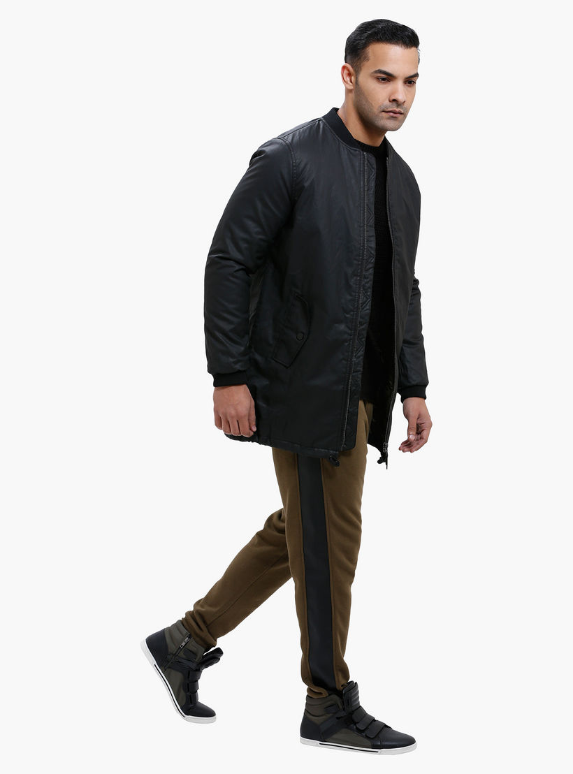 Long Bomber Jacket with Zip Closure-men-clothing-jacketsandblazers-jackets-image-1