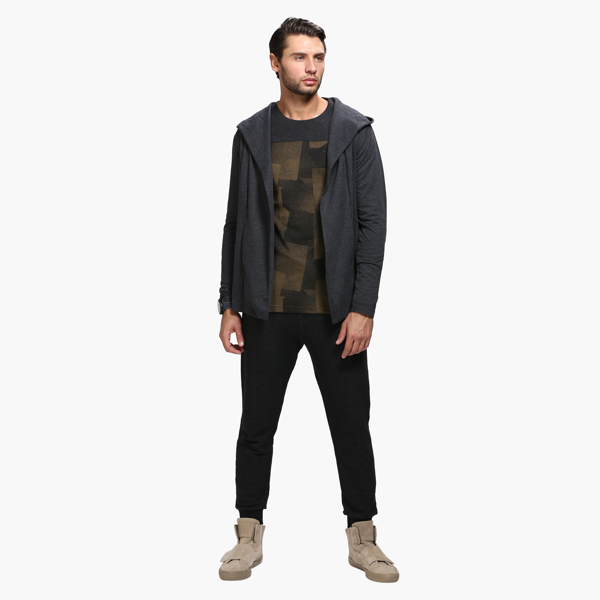 Casual Cardigan with Hood and Long Sleeves-men-winterwear-hoodiesandsweatshirts-image-5