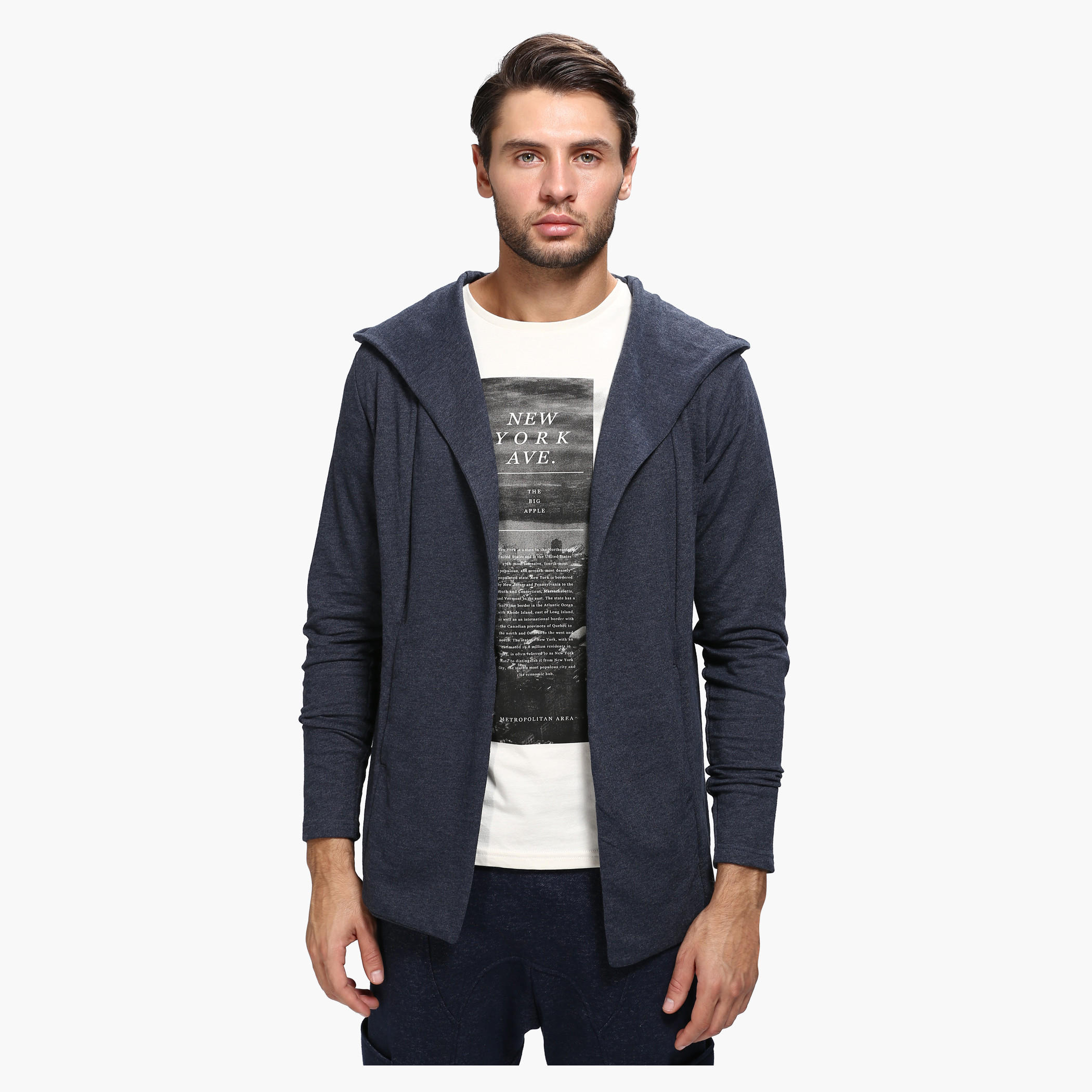 Casual Cardigan with Hood and Long Sleeves-men-winterwear-hoodiesandsweatshirts-image-6