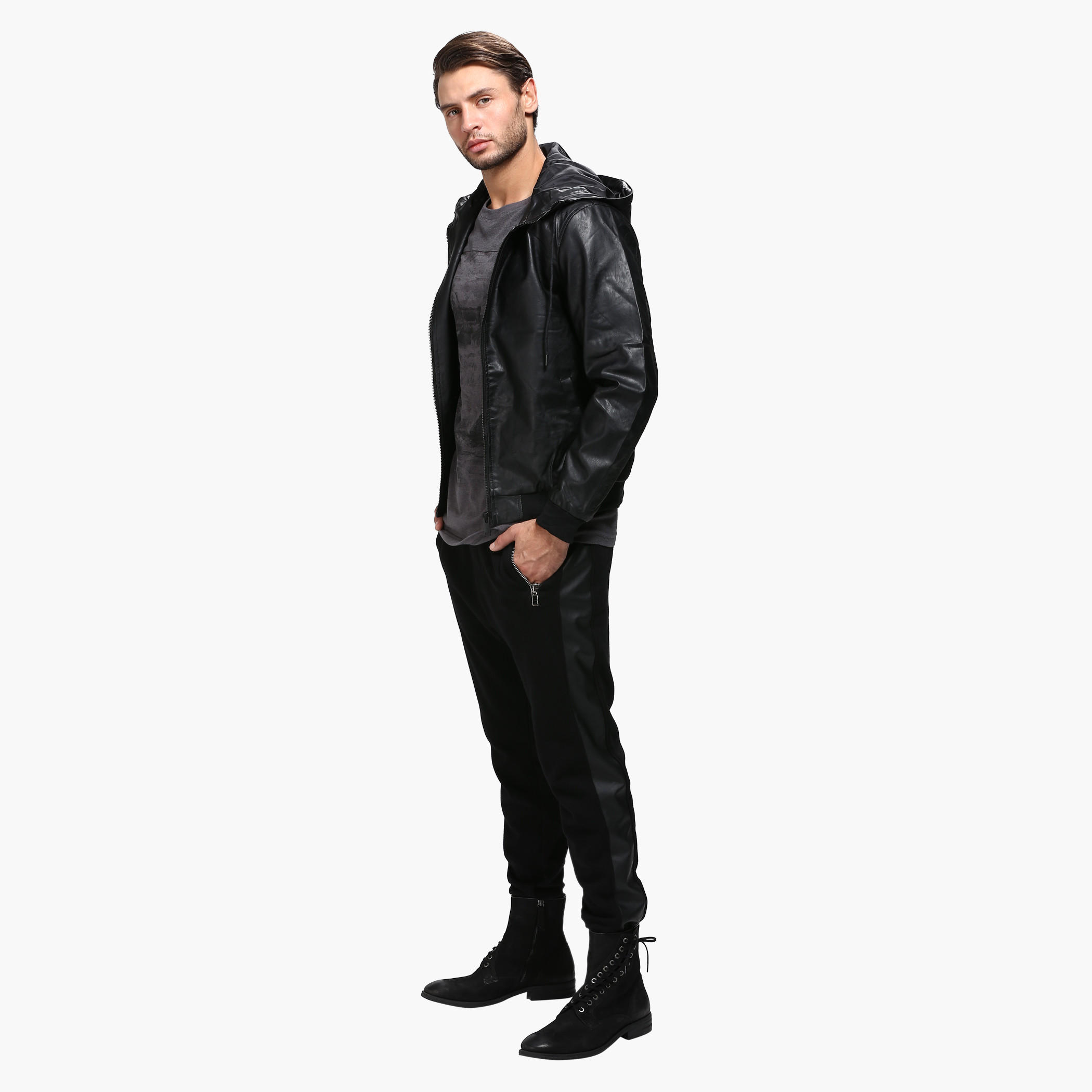 Casual Leather Jacket with Hood and Long Sleeves-men-clothing-jacketsandblazers-jackets-image-10