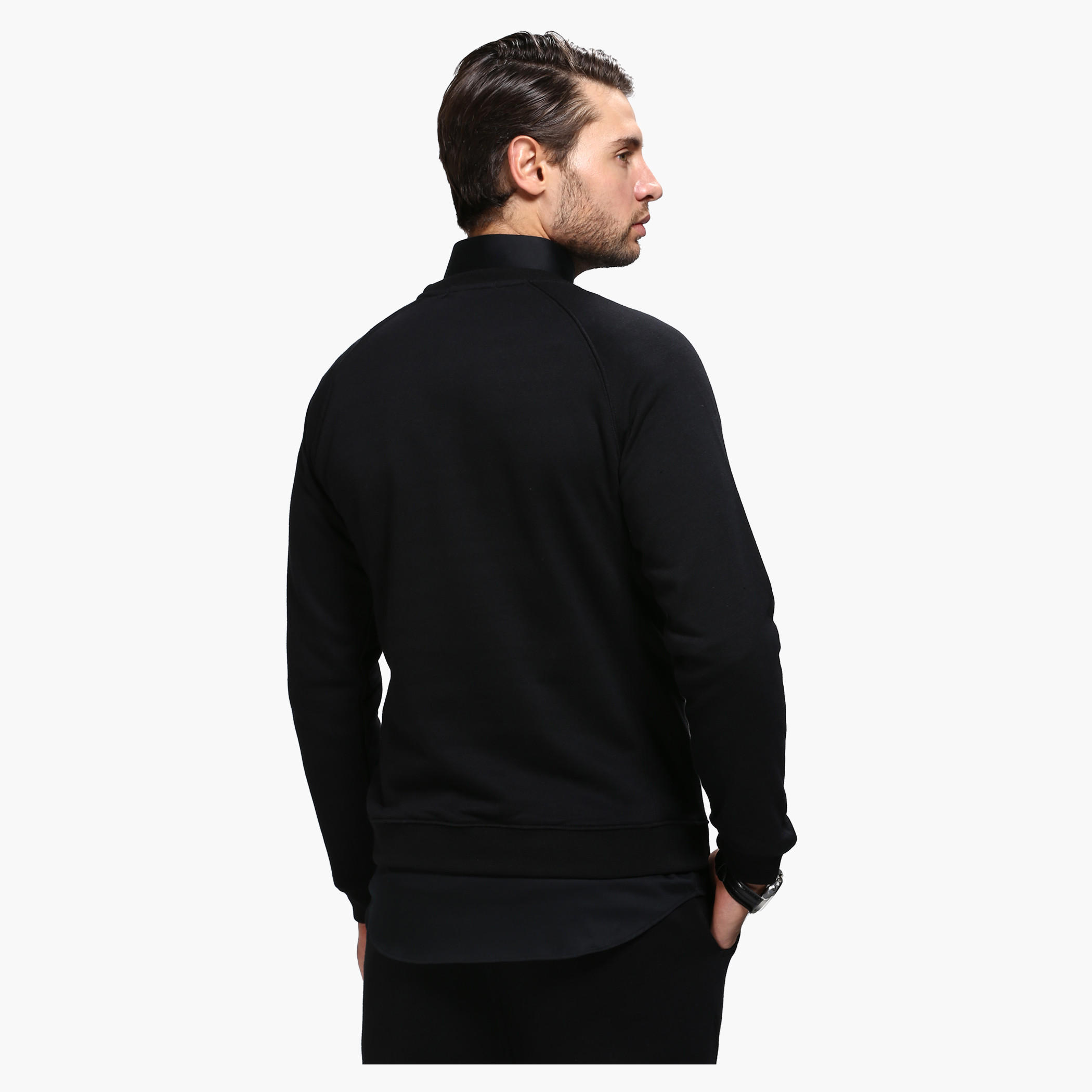 Crew Neck Sweat Shirt with Long Sleeves-men-winterwear-hoodiesandsweatshirts-image-2
