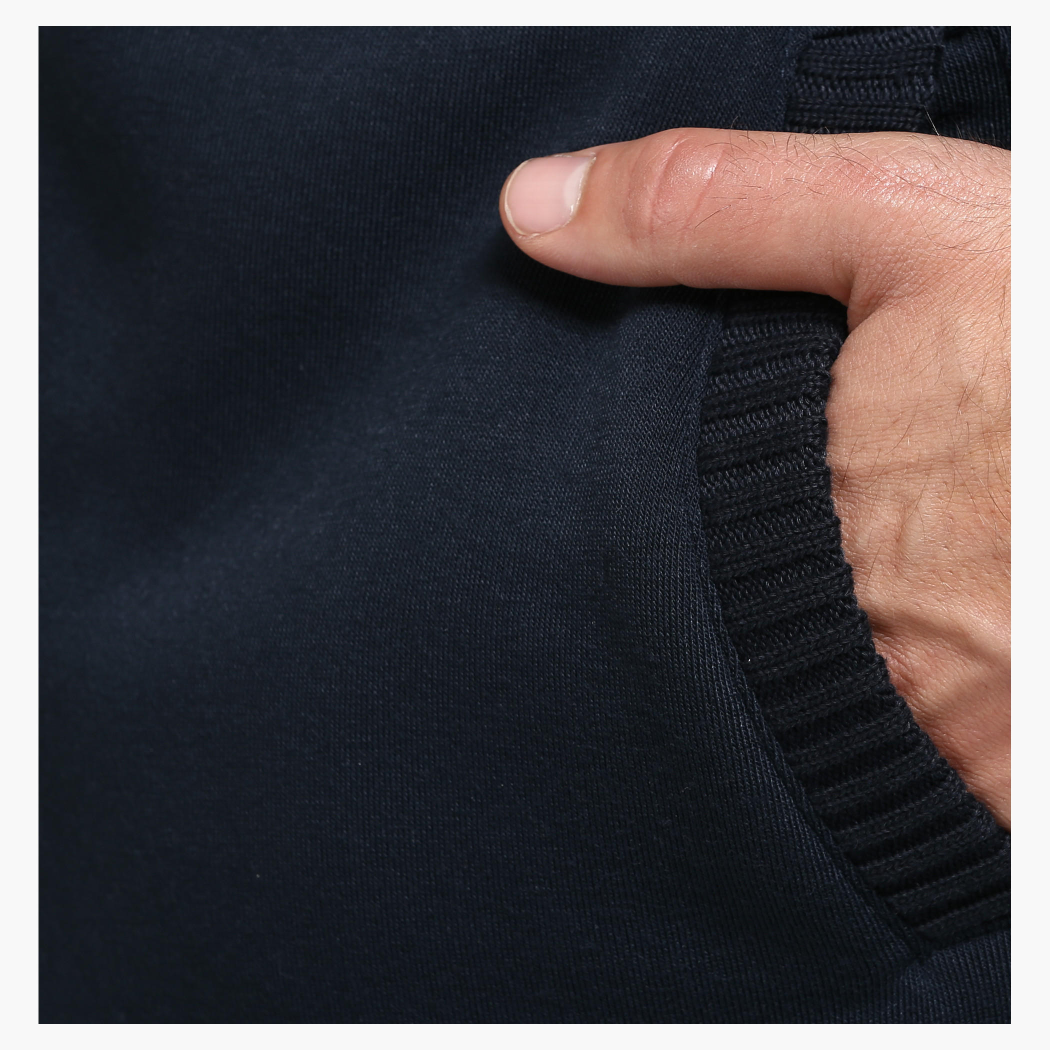 Hooded Sweat Shirt with Zip Detail and Long Sleeves-men-winterwear-hoodiesandsweatshirts-image-4
