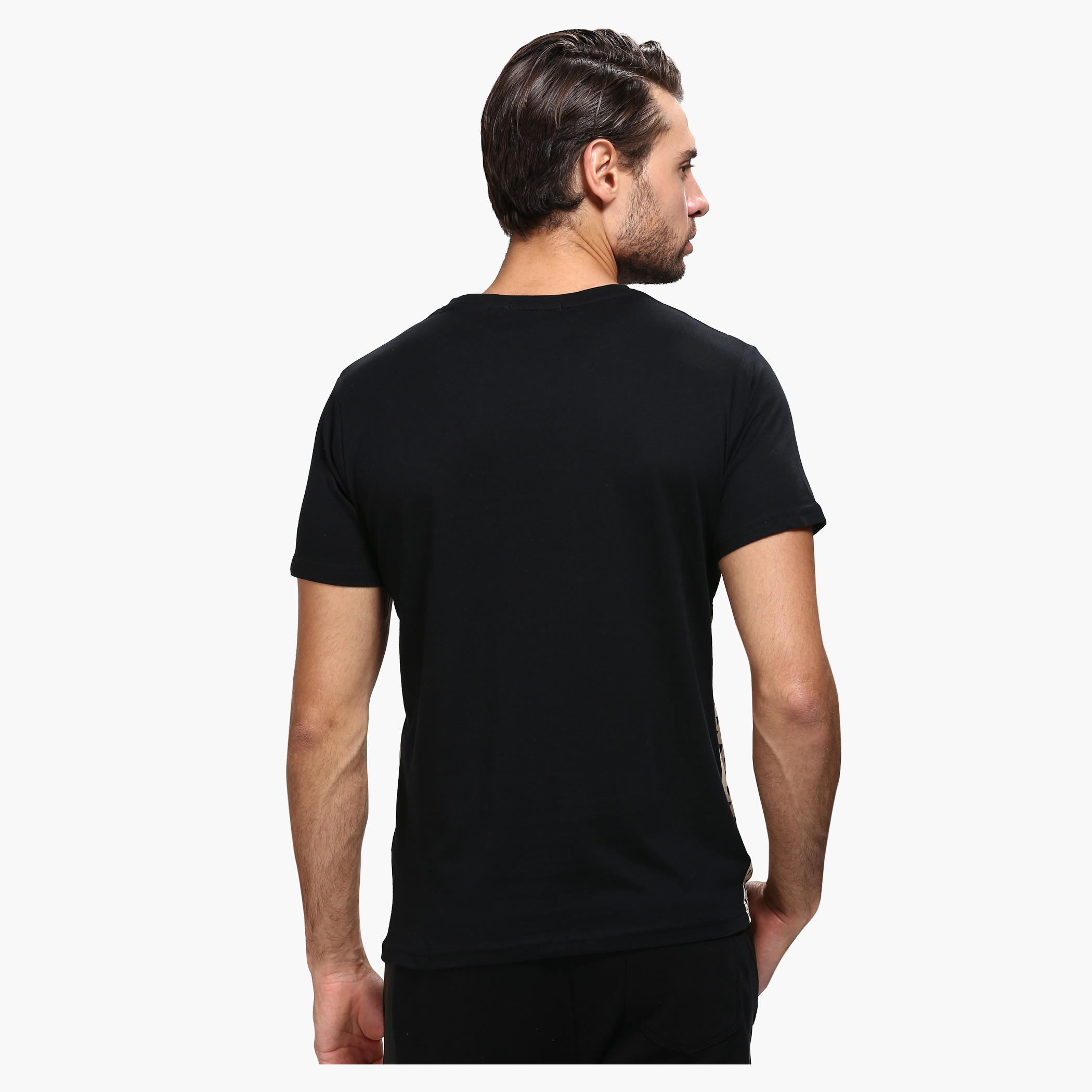 Printed Crew Neck T-Shirt with Short Sleeves in Slim Fit-men-clothing-tshirtsandpolos-tshirts-image-2