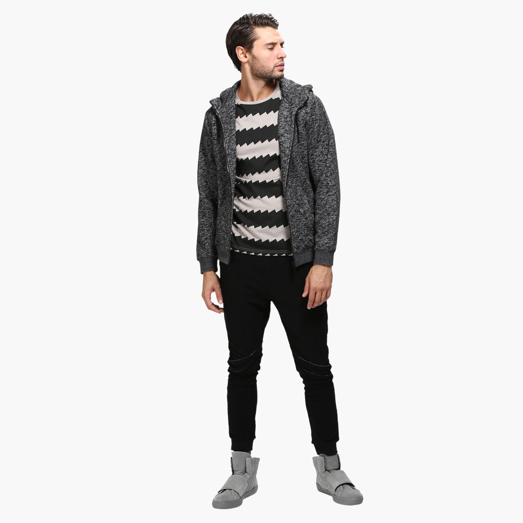 Printed Crew Neck T-Shirt with Short Sleeves in Slim Fit-men-clothing-tshirtsandpolos-tshirts-image-5