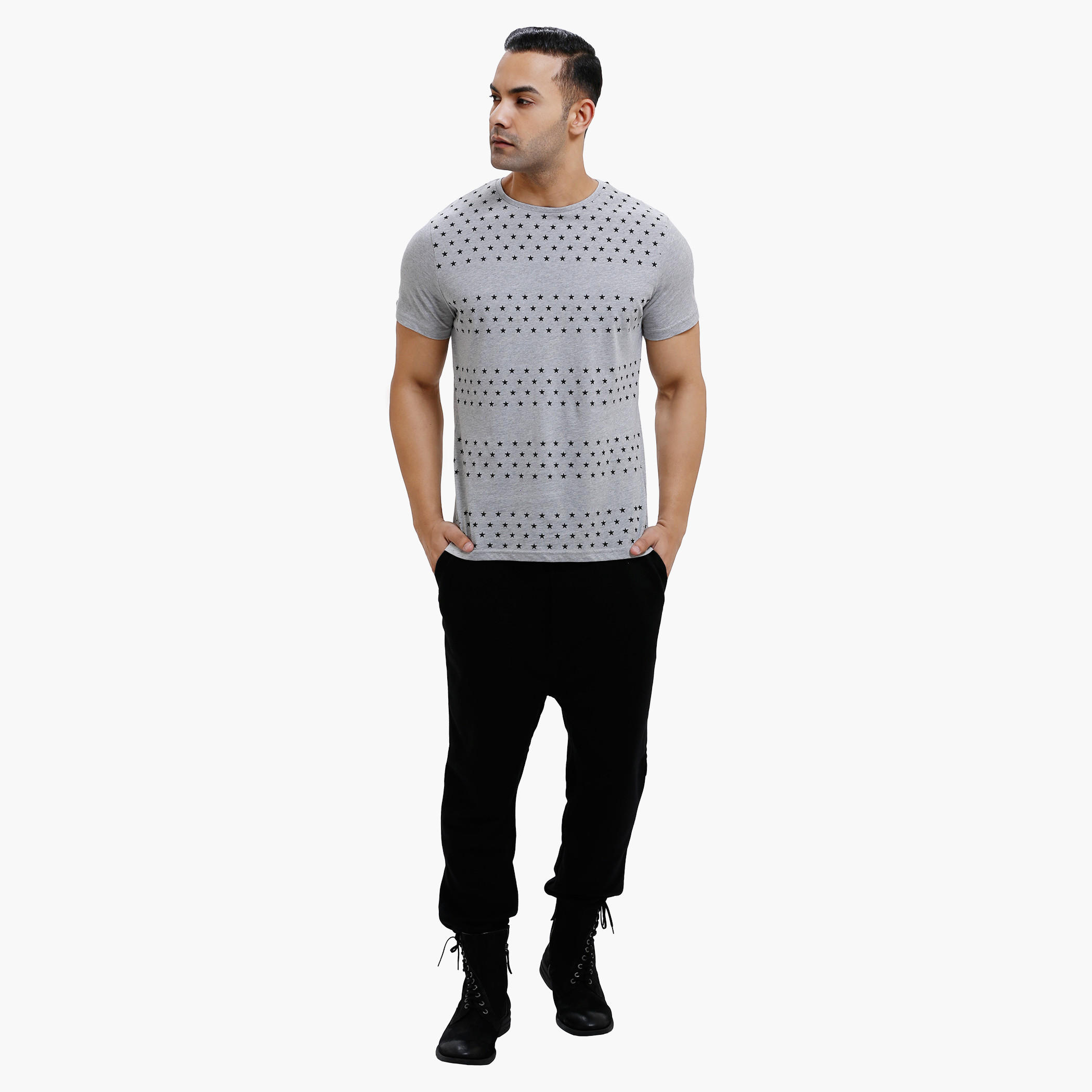 Printed Round Neck Cotton T-Shirt-men-clothing-tshirtsandpolos-tshirts-image-1