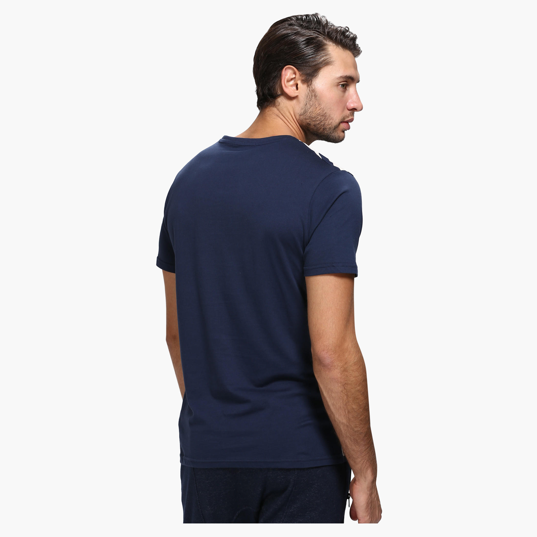 Printed Crew Neck T-Shirt with Short Sleeves in Slim Fit-men-clothing-tshirtsandpolos-tshirts-image-2