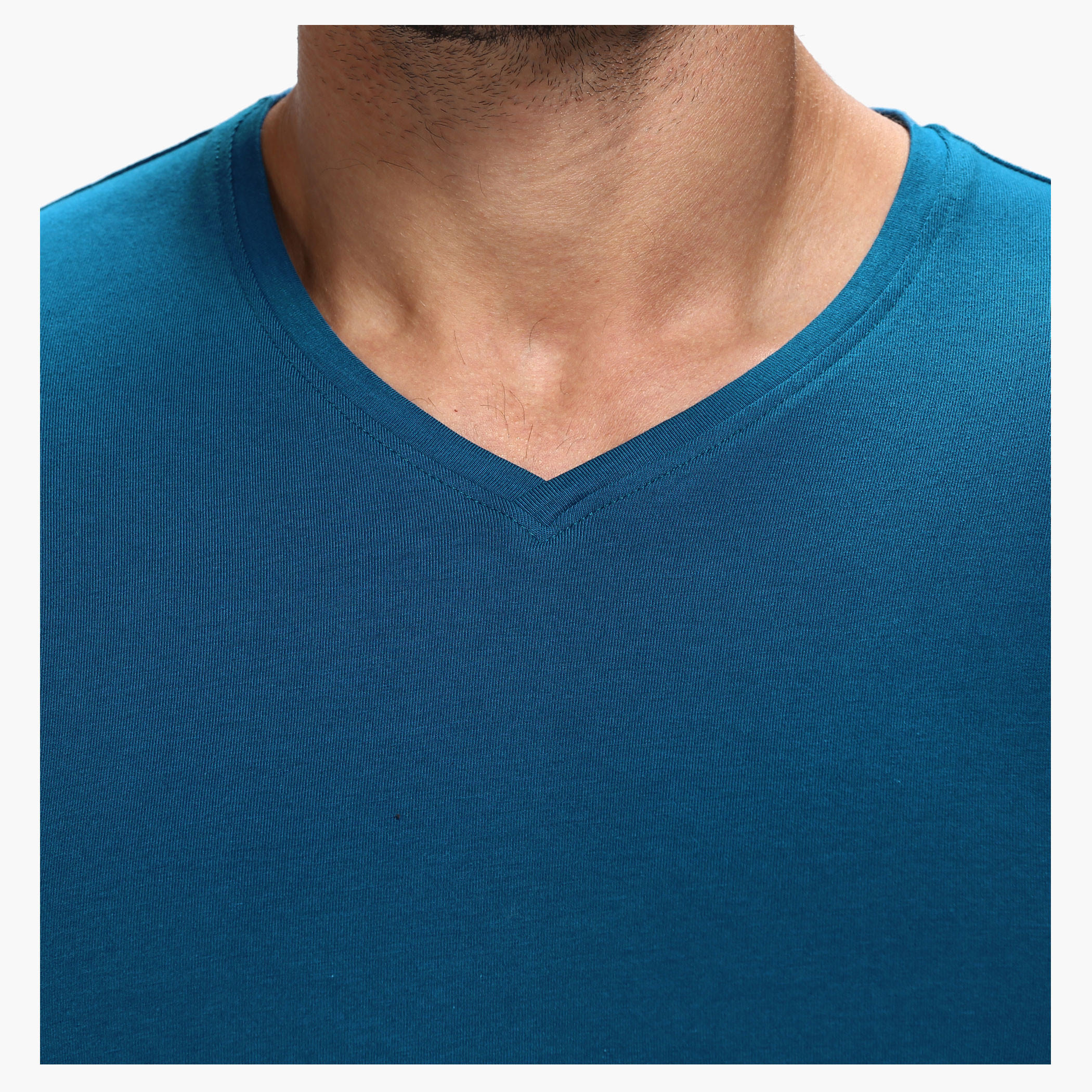 Casual V-Neck T-Shirt with Short Sleeves in Slim Fit-men-clothing-tshirtsandpolos-tshirts-image-9