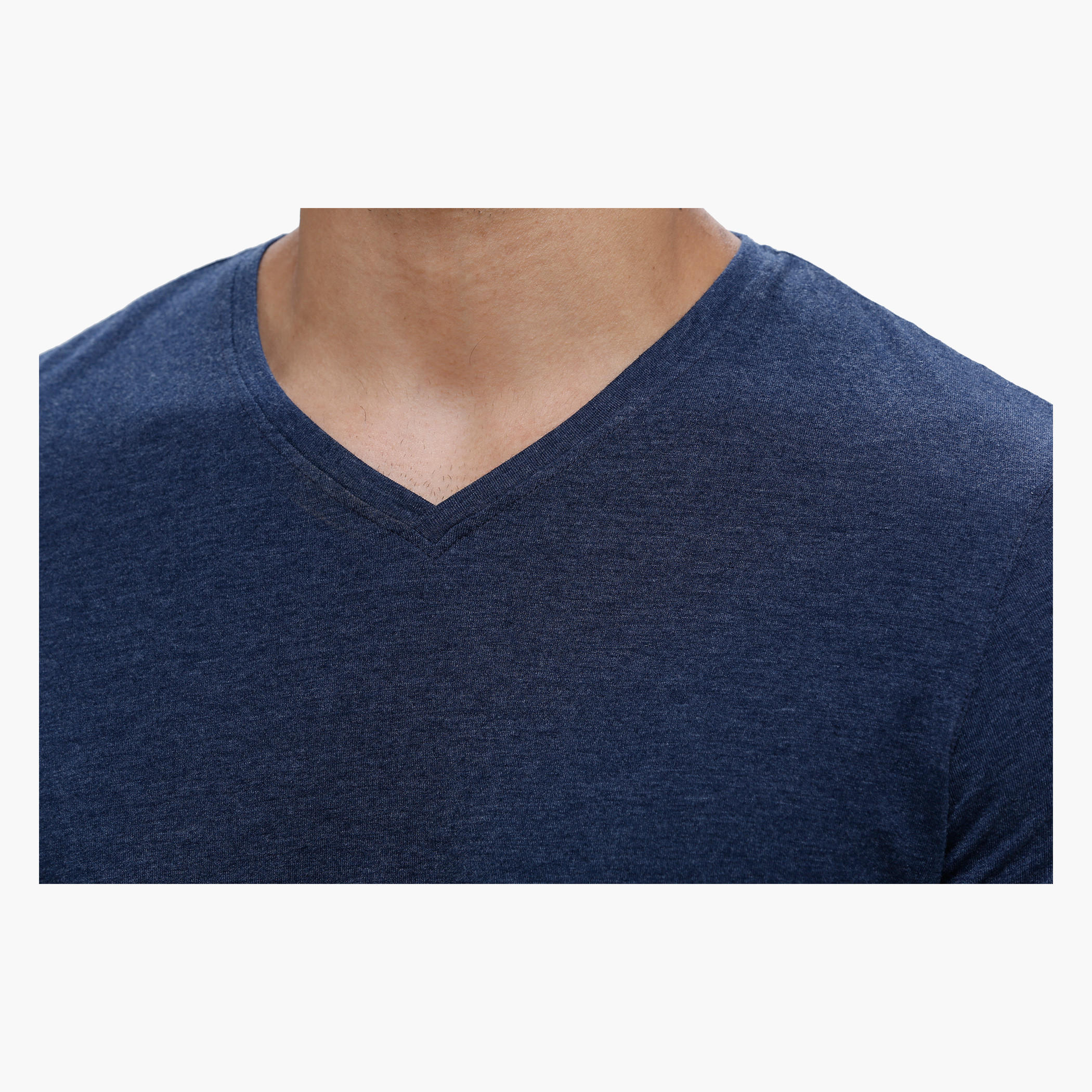V-Neck T-Shirt with Short Sleeves in Slim Fit-men-clothing-tshirtsandpolos-tshirts-image-4