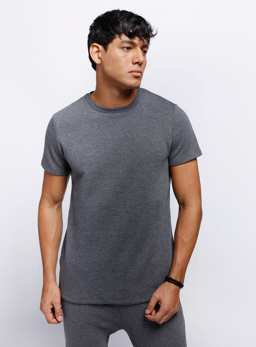 Textured Round Neck T-Shirt-men-clothing-tshirtsandpolos-tshirts-image-1
