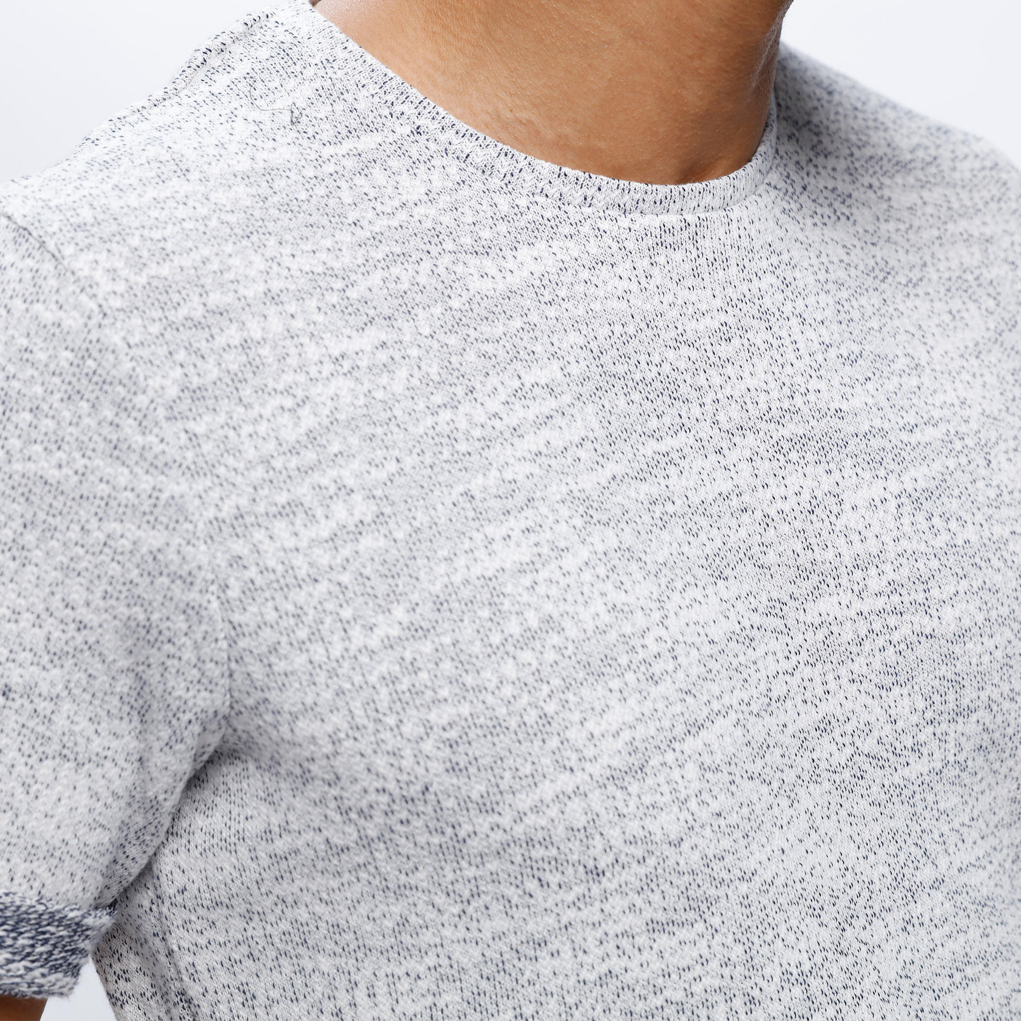 Textured Crew Neck T-Shirt with Short Sleeves-men-clothing-tshirtsandpolos-tshirts-image-4