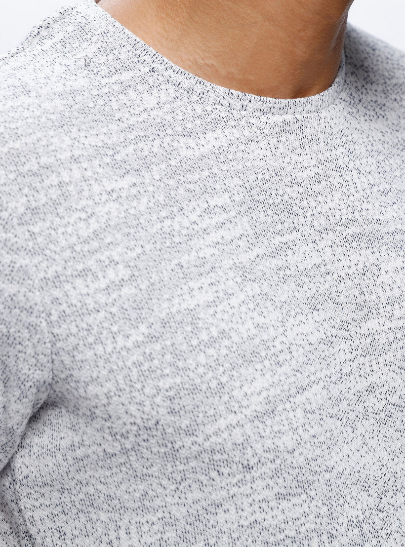 Textured Crew Neck T-Shirt with Short Sleeves-men-clothing-tshirtsandpolos-tshirts-image-2