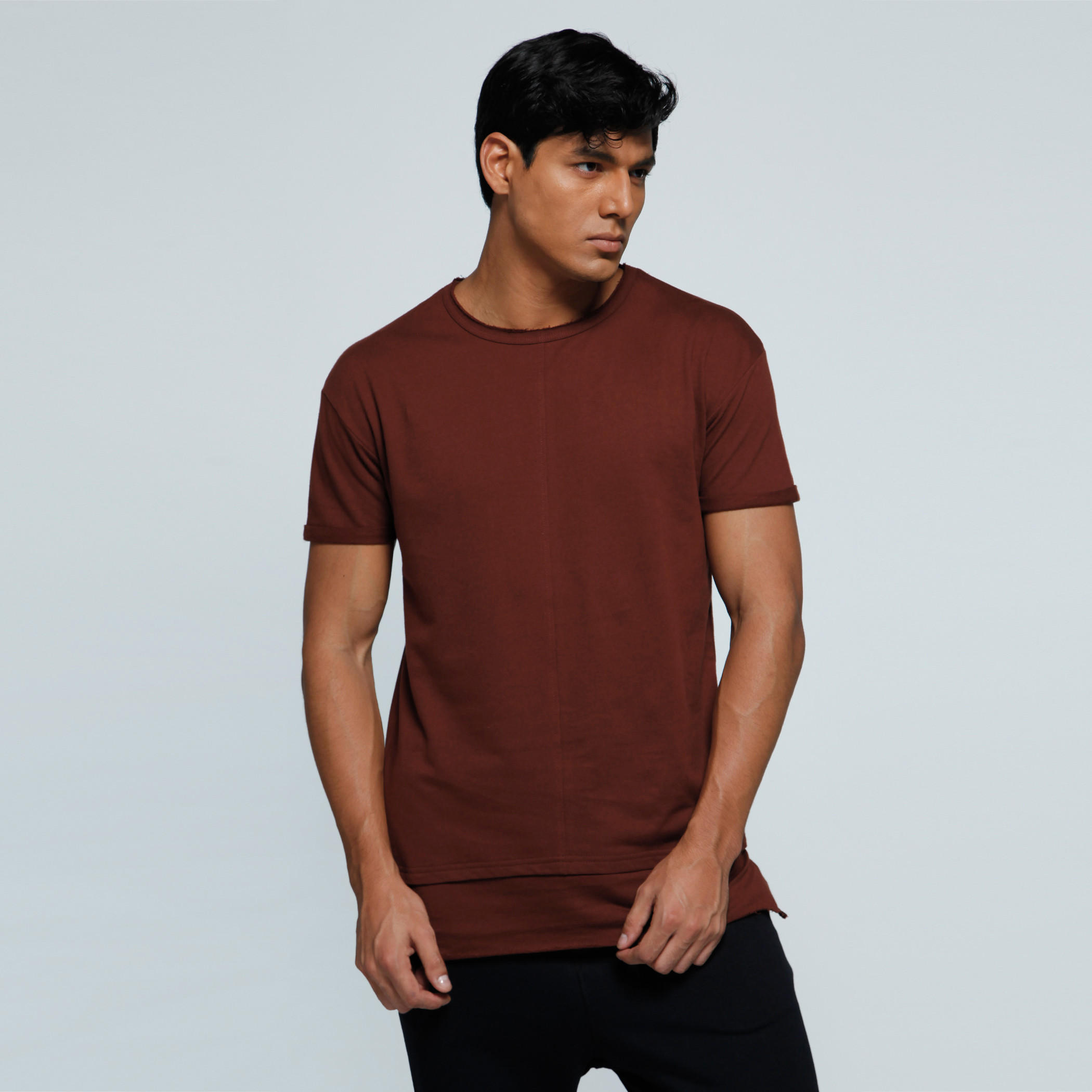 Printed T-Shirt with Crew Neck and Short Sleeves-men-clothing-tshirtsandpolos-tshirts-image-1