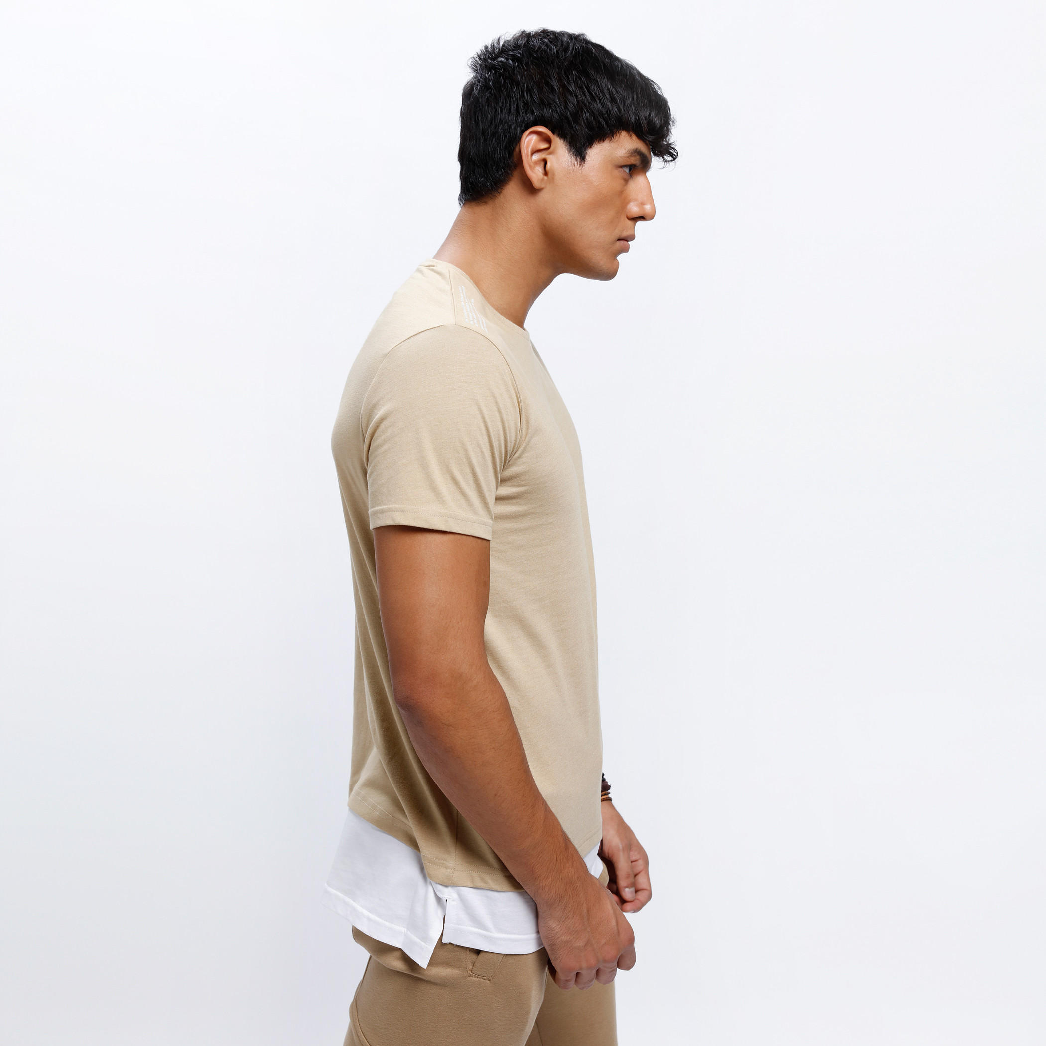 Crew Neck T-Shirt with Short Sleeves and Panel Contrast on Hem-men-clothing-tshirtsandpolos-tshirts-image-3