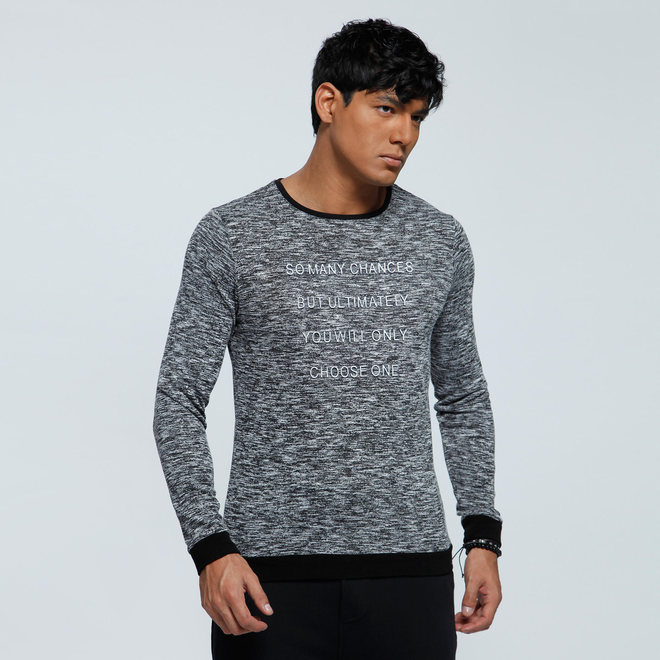 Printed Sweatshirt with Crew Neck and Long Sleeves-men-winterwear-hoodiesandsweatshirts-image-1