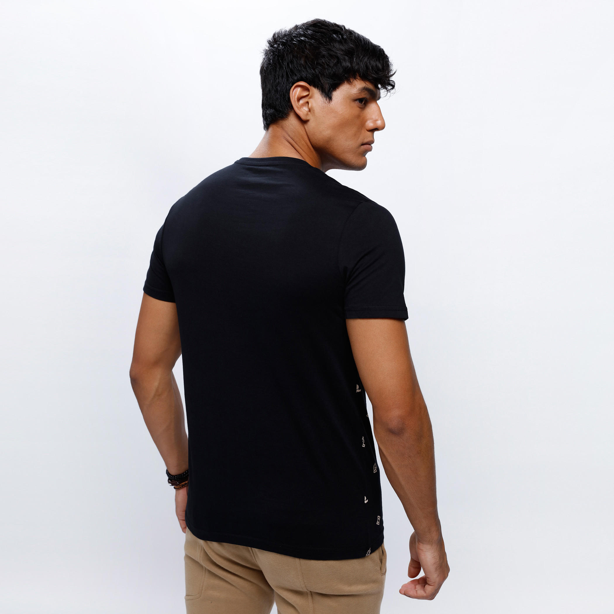 Printed T-Shirt with Crew Neck and Short Sleeves-men-clothing-tshirtsandpolos-tshirts-image-4
