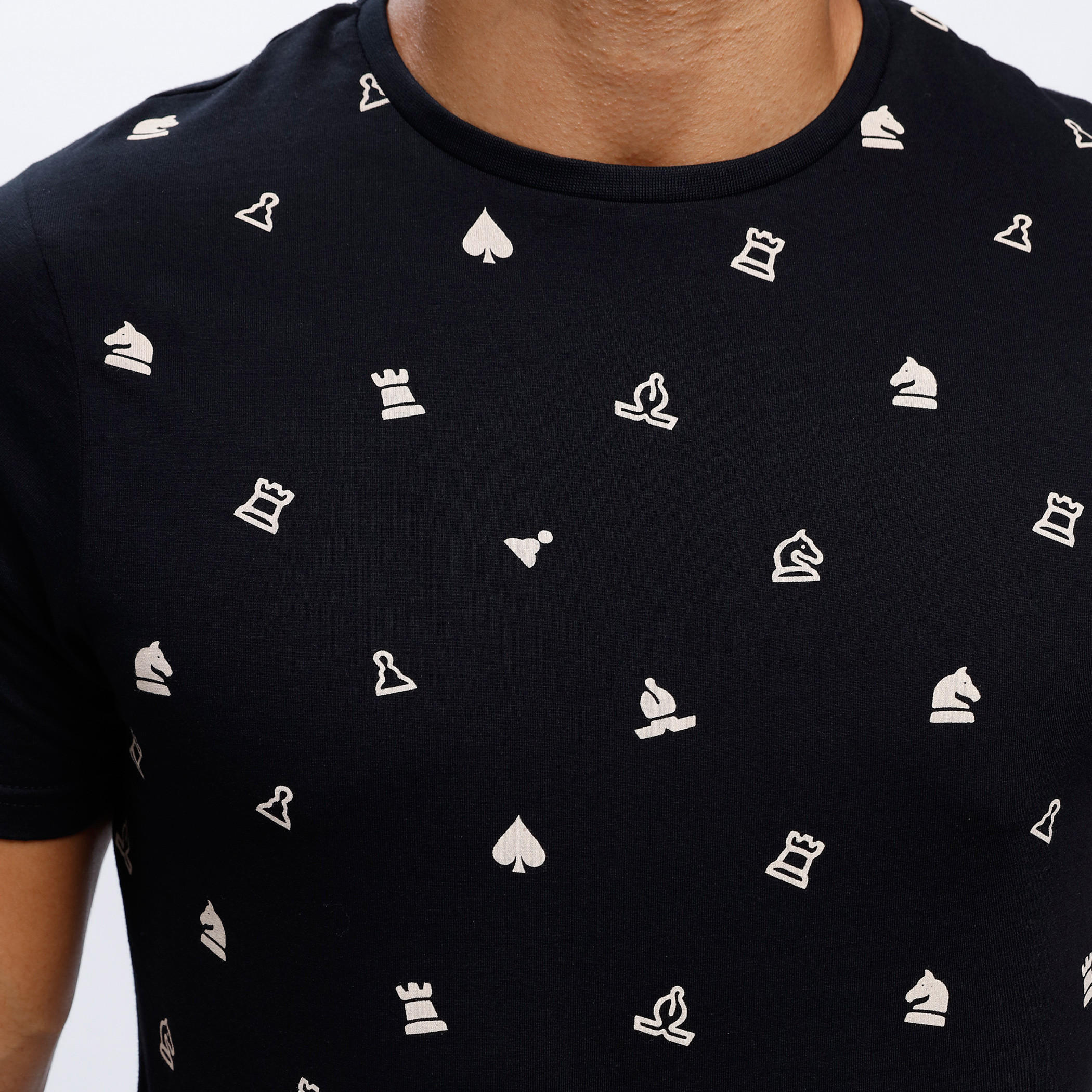 Printed T-Shirt with Crew Neck and Short Sleeves-men-clothing-tshirtsandpolos-tshirts-image-4