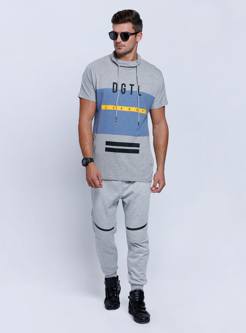 Printed Short Sleeves T-Shirt with Cowl Neck-men-clothing-tshirtsandpolos-tshirts-image-5