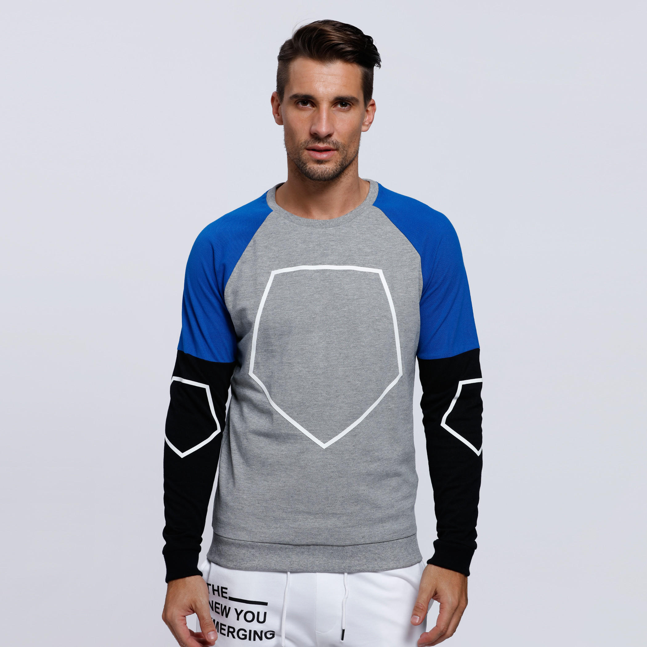 Printed Long Sleeves T-Shirt with Round Neckline-men-clothing-tshirtsandpolos-tshirts-image-1