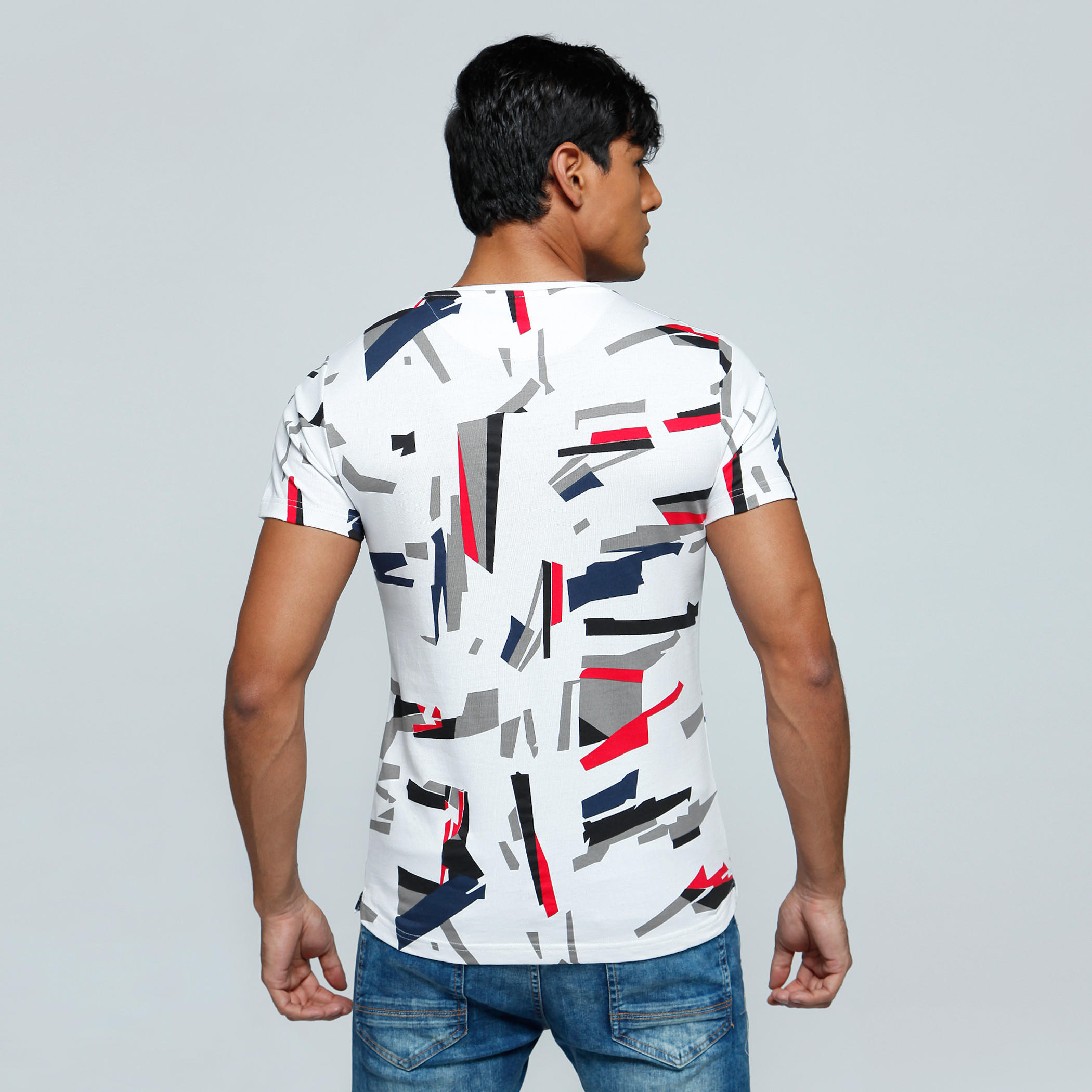 Printed T-Shirt with Crew Neck and Short Sleeves-men-clothing-tshirtsandpolos-tshirts-image-4