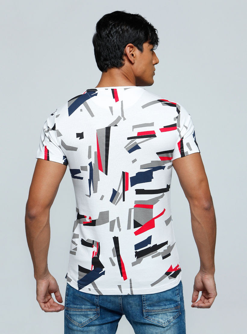 Printed T-Shirt with Crew Neck and Short Sleeves-men-clothing-tshirtsandpolos-tshirts-image-2
