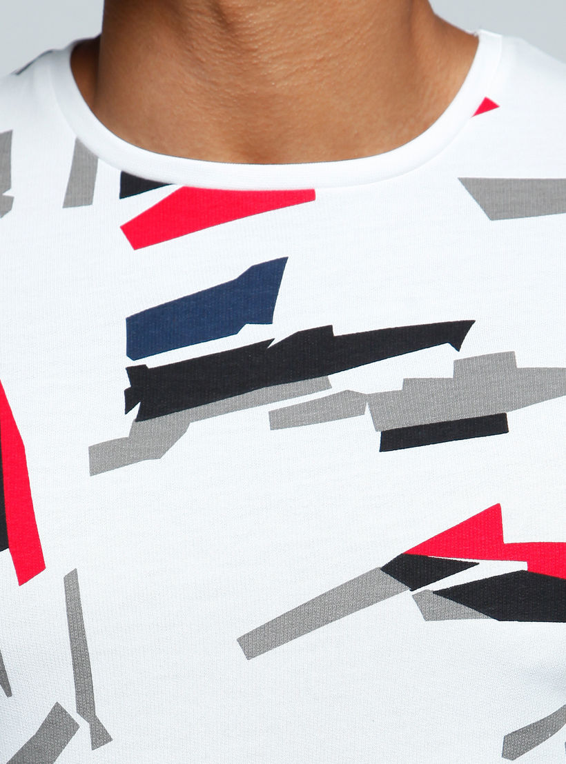 Printed T-Shirt with Crew Neck and Short Sleeves-men-clothing-tshirtsandpolos-tshirts-image-4