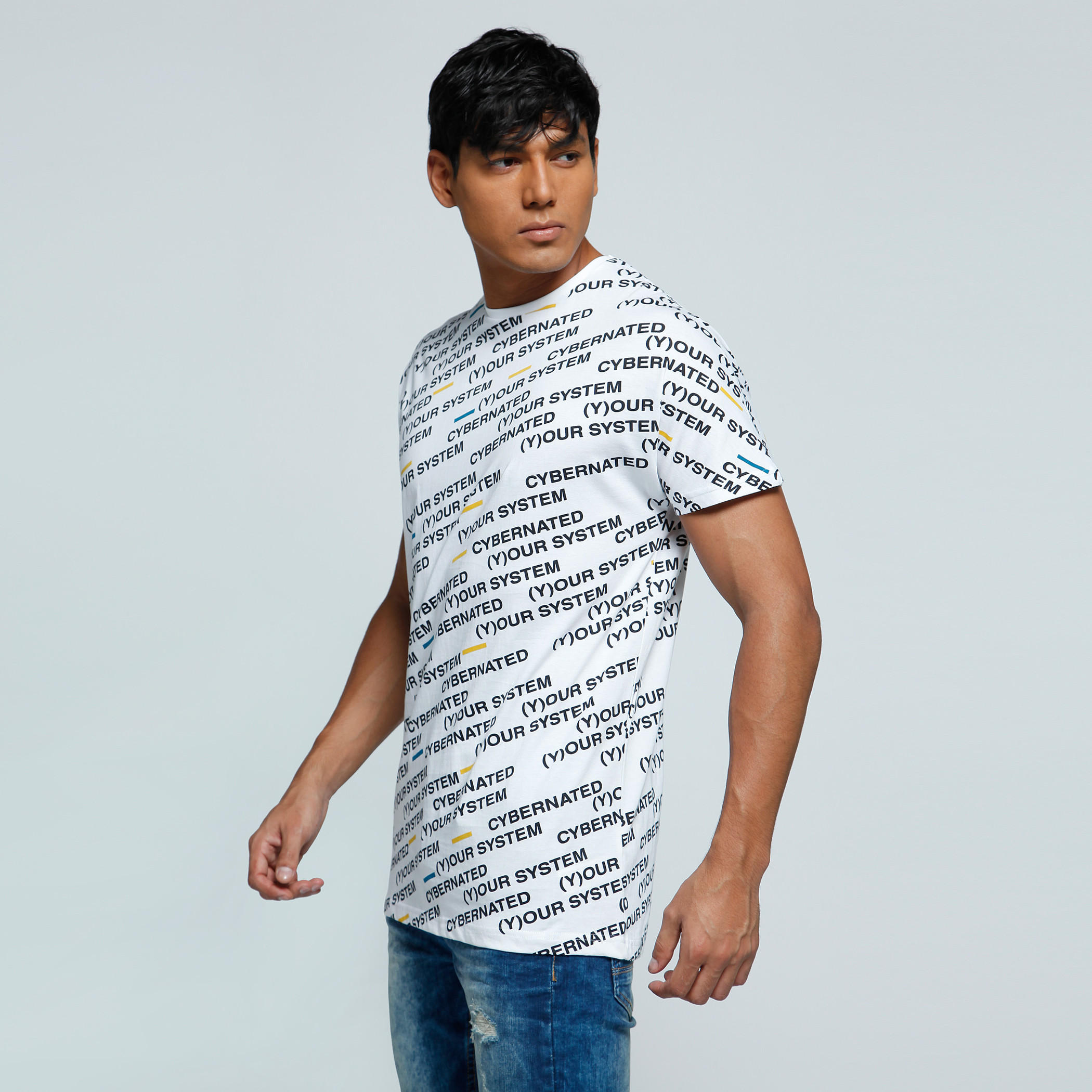 Printed T-Shirt with Crew Neck and Short Sleeves-men-clothing-tshirtsandpolos-tshirts-image-3