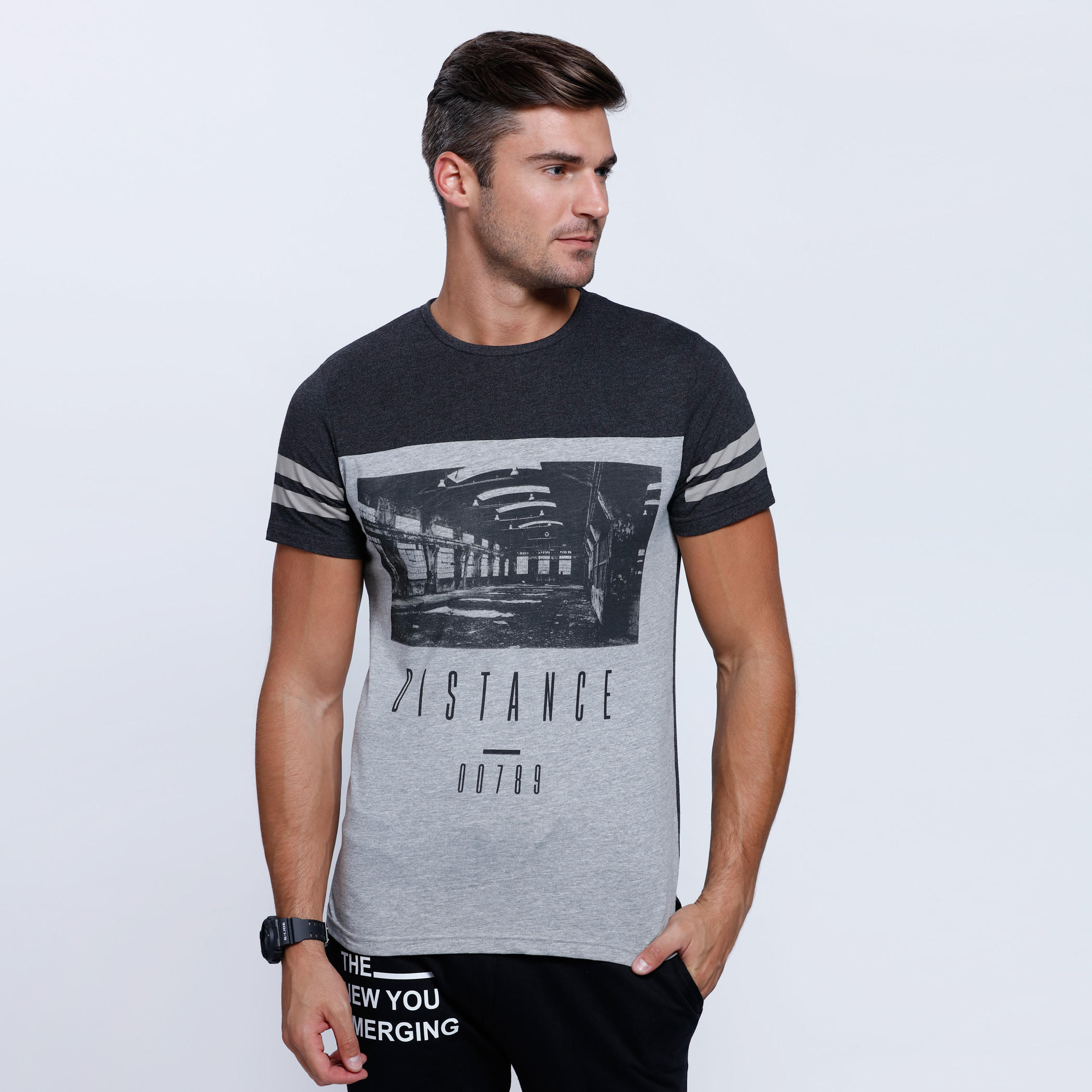 Printed Short Sleeves T-Shirt with Crew Neck-men-clothing-tshirtsandpolos-tshirts-image-1