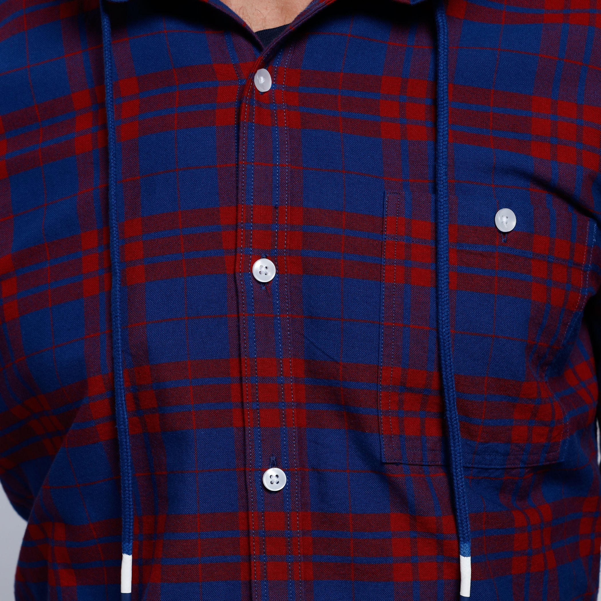 Chequered Long Sleeves Shirt with Hood-men-clothing-shirts-image-4