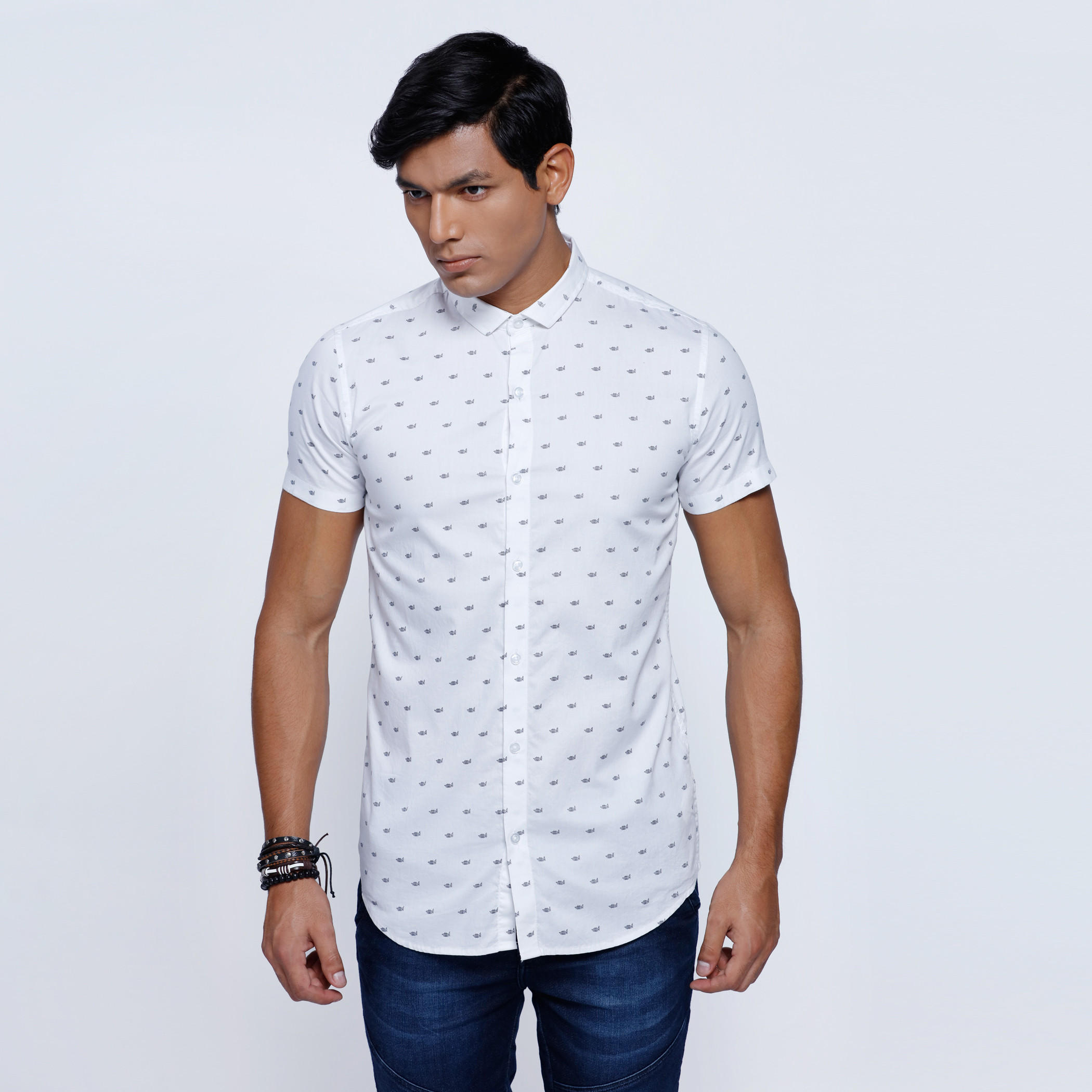 Printed Shirt with Short Sleeves-men-clothing-shirts-image-5