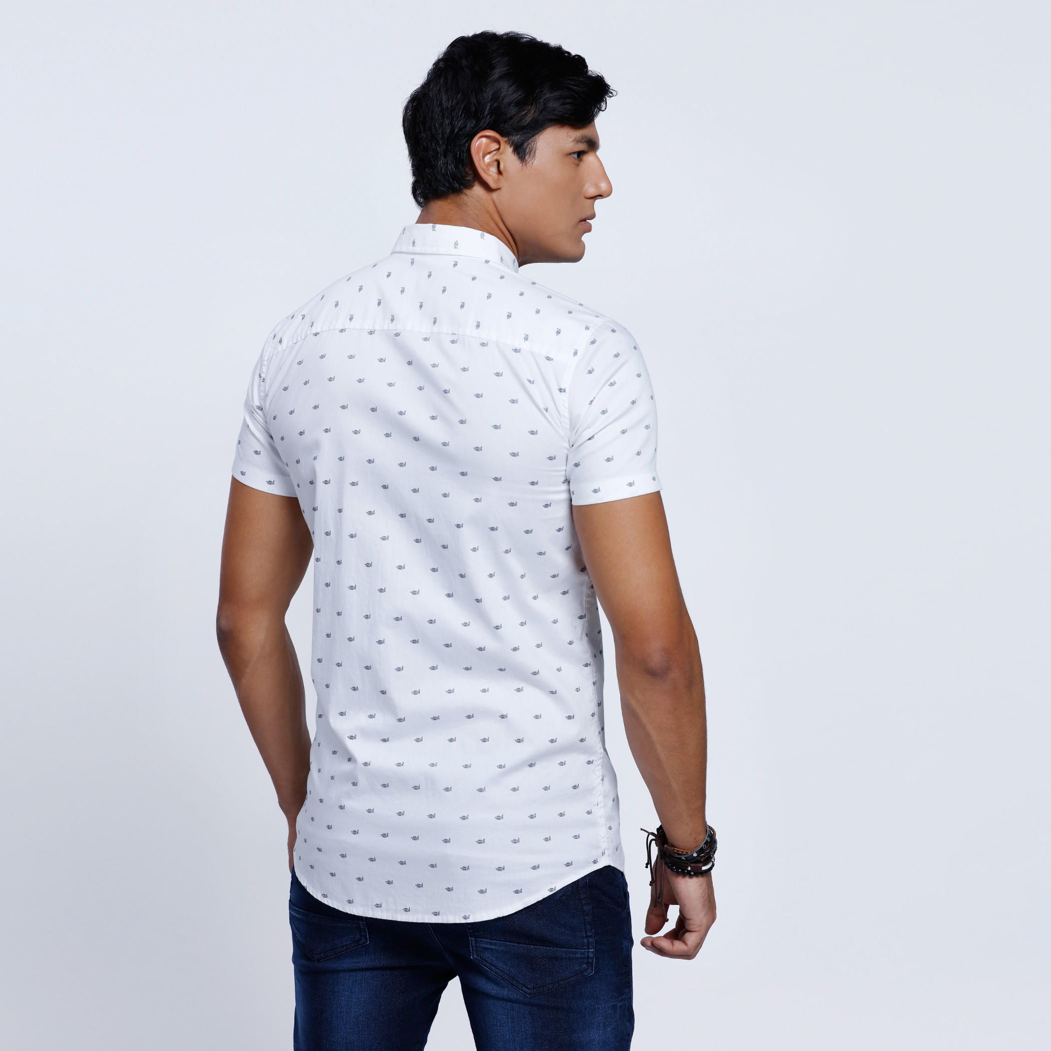 Printed Shirt with Short Sleeves-men-clothing-shirts-image-4