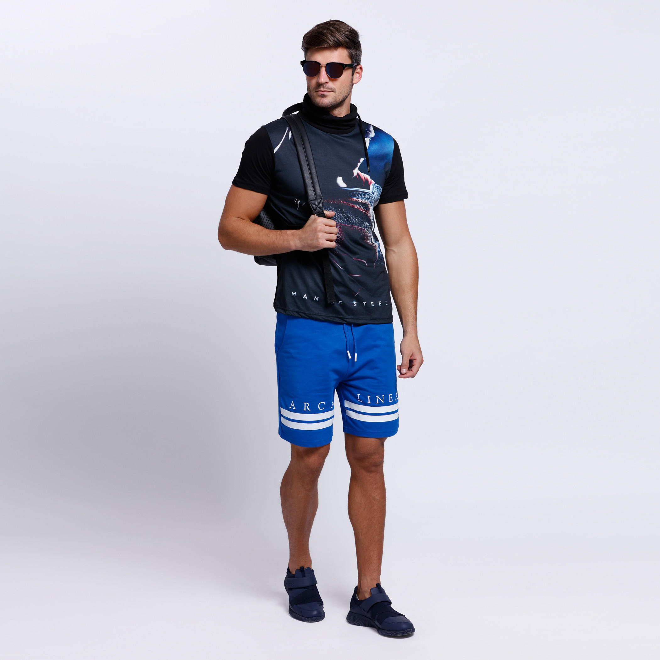 Printed Shorts with Elasticised Waistband and Drawstring-men-clothing-bottoms-shorts-image-5