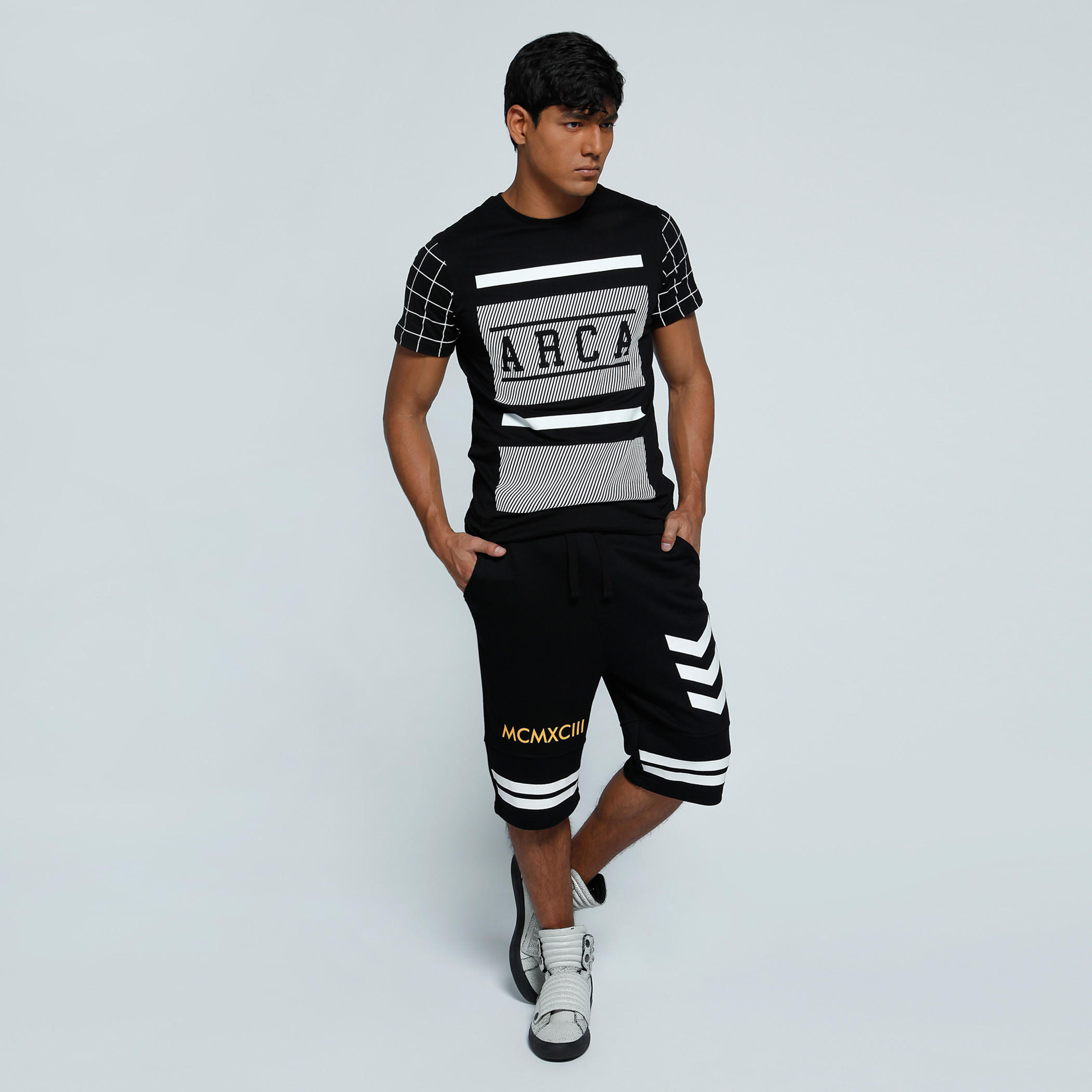 Printed Shorts with Elasticised Waistband-men-clothing-bottoms-shorts-image-5