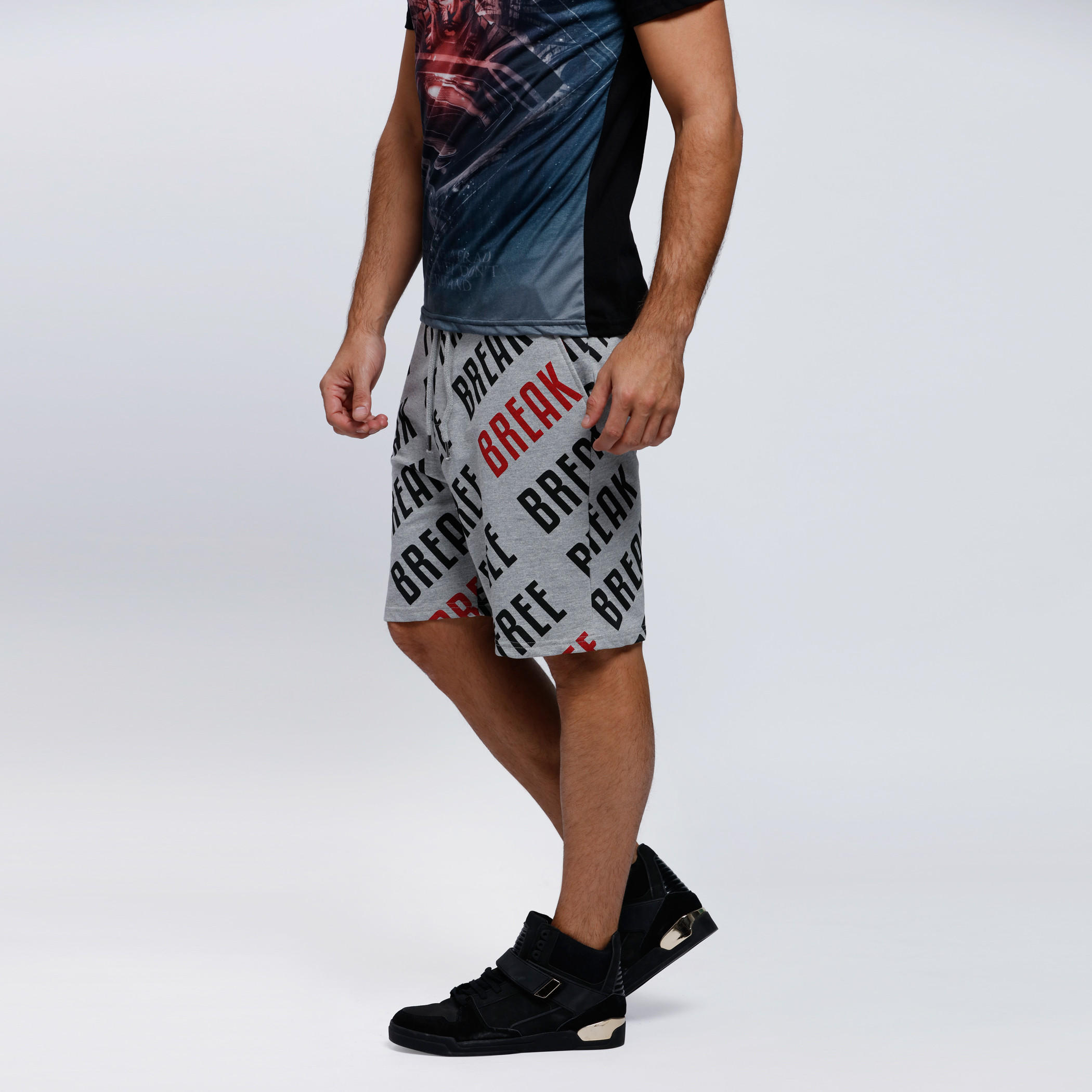 Printed Knee-Length Shorts with Elasticised Waistband-men-clothing-bottoms-shorts-image-3