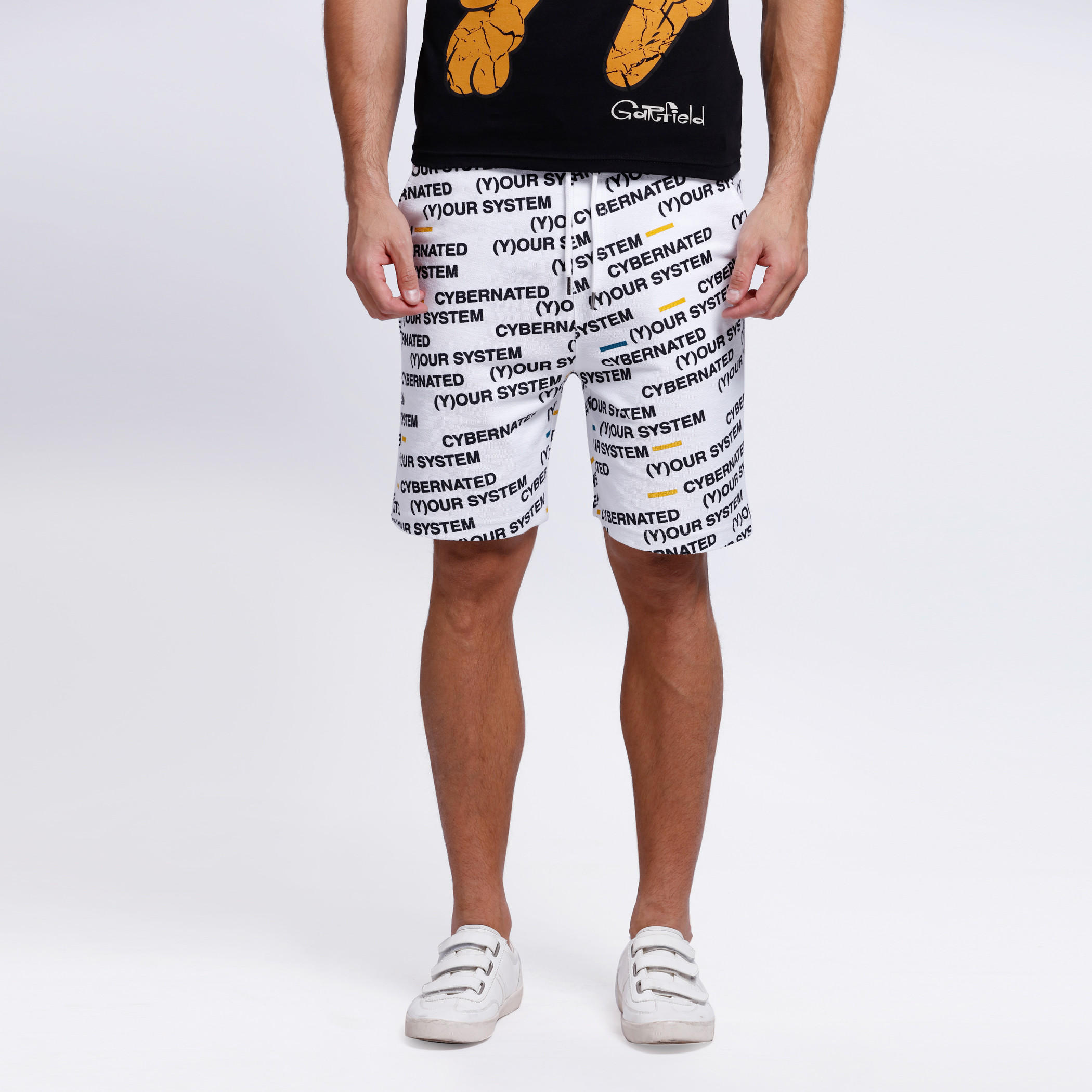 Printed Shorts with Elasticised Waistband and Drawstring-men-clothing-bottoms-shorts-image-5