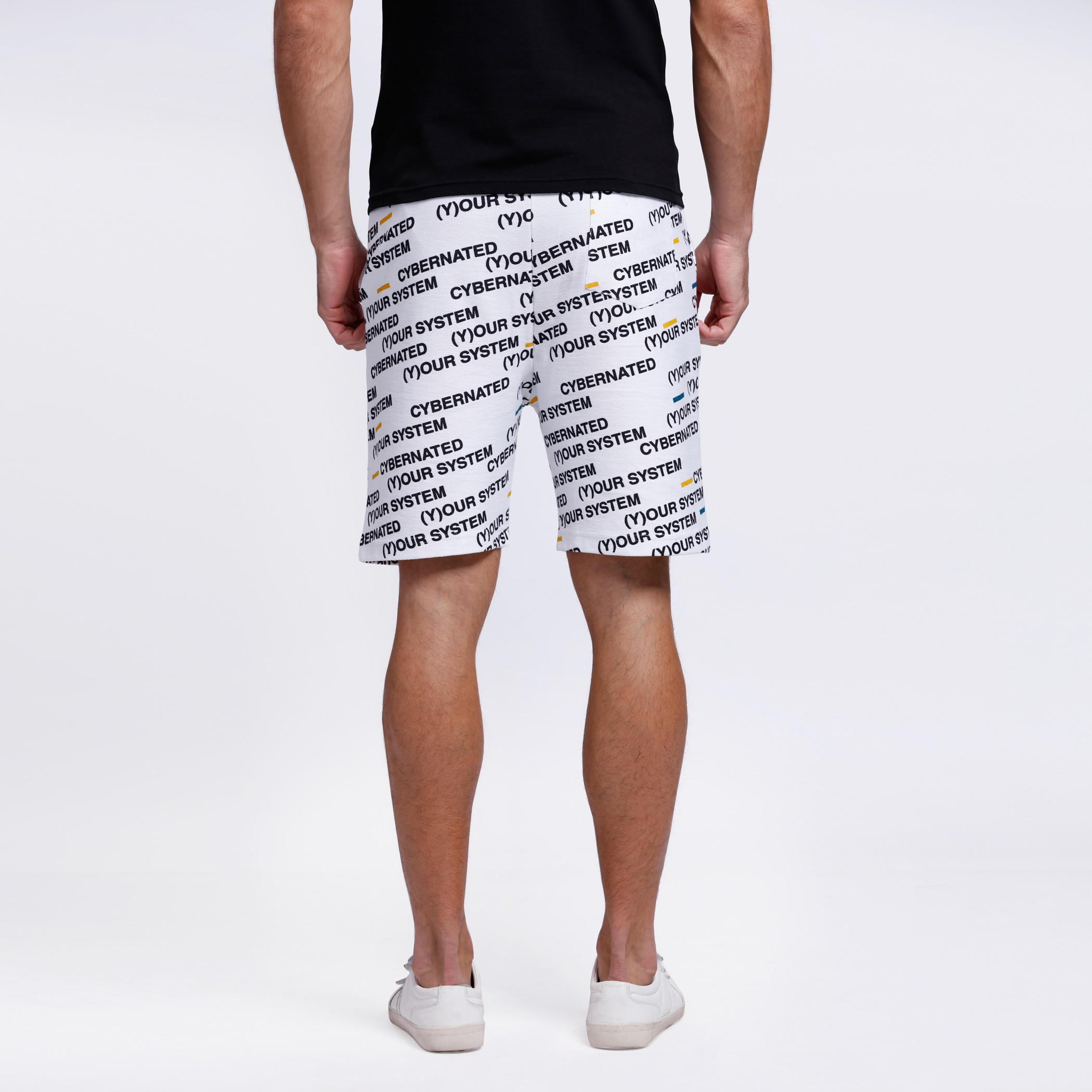 Printed Shorts with Elasticised Waistband and Drawstring-men-clothing-bottoms-shorts-image-4