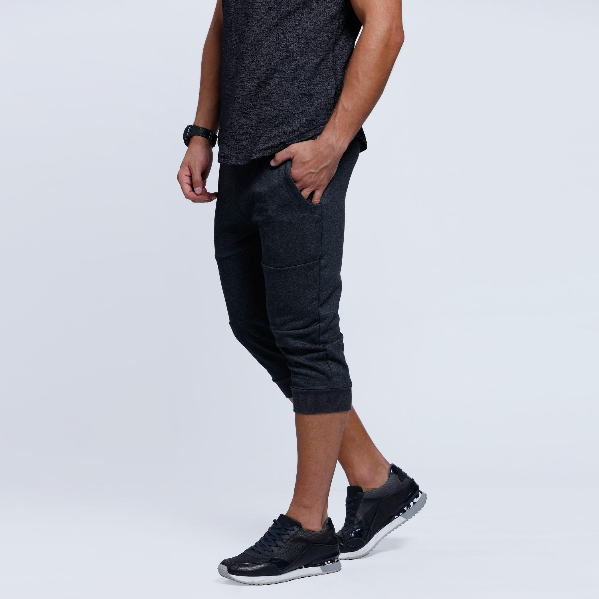 Solid Three Fourth Knit Short-men-clothing-bottoms-shorts-image-3