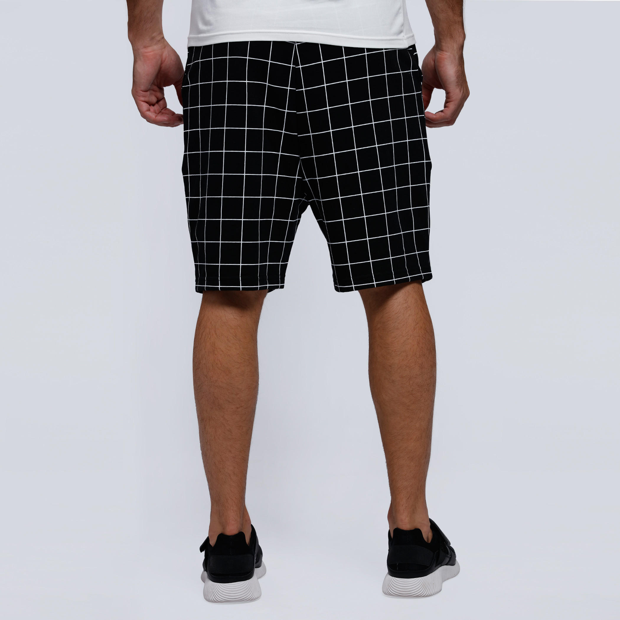 Printed Knee-Length Shorts with Elasticised Waistband-men-clothing-bottoms-shorts-image-2