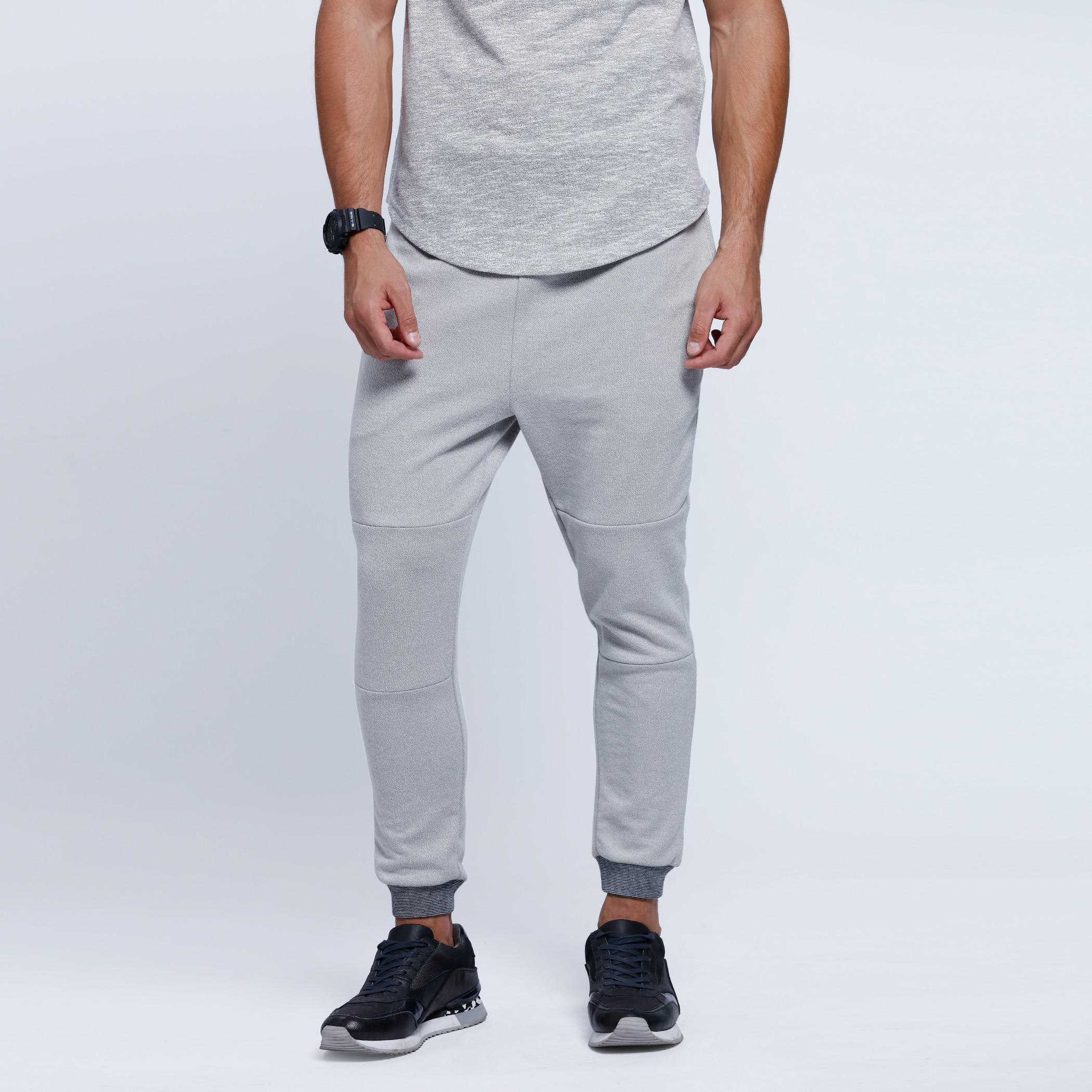 Knitted Joggers With Zip Detail Pocket-men-clothing-bottoms-joggers-image-1