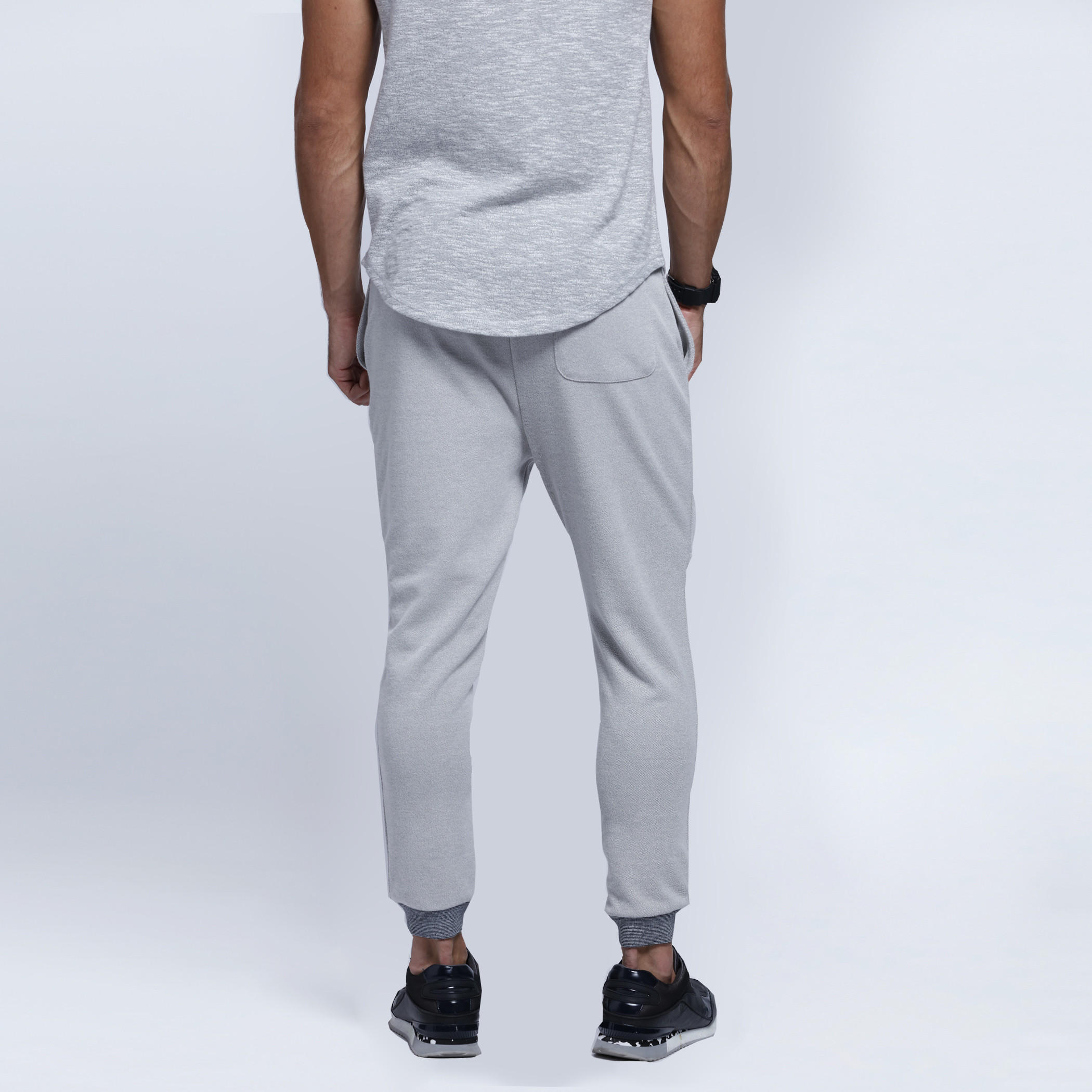 Knitted Joggers With Zip Detail Pocket-men-clothing-bottoms-joggers-image-2