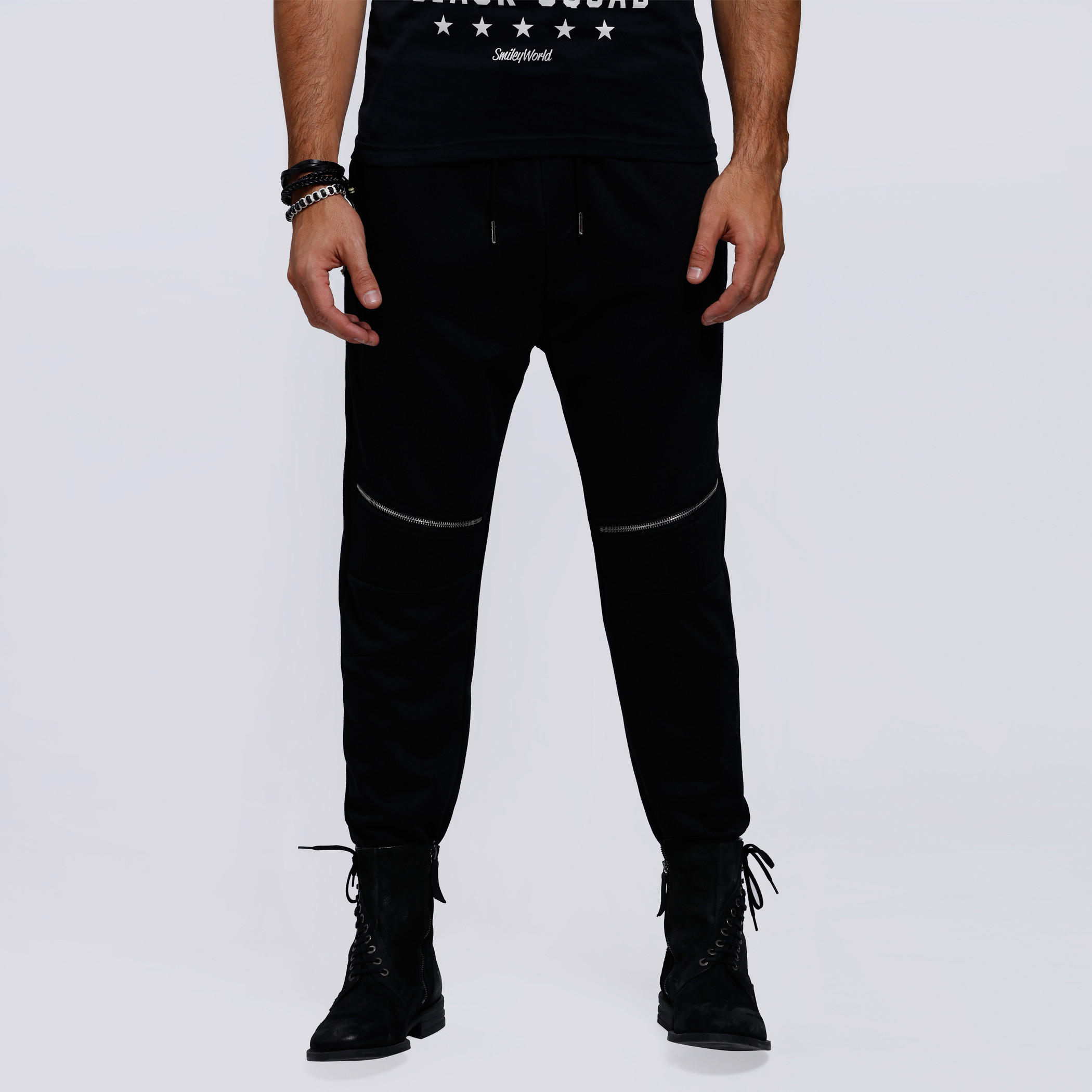 Full Length Joggers with Elasticised Waistband-men-clothing-bottoms-joggers-image-1
