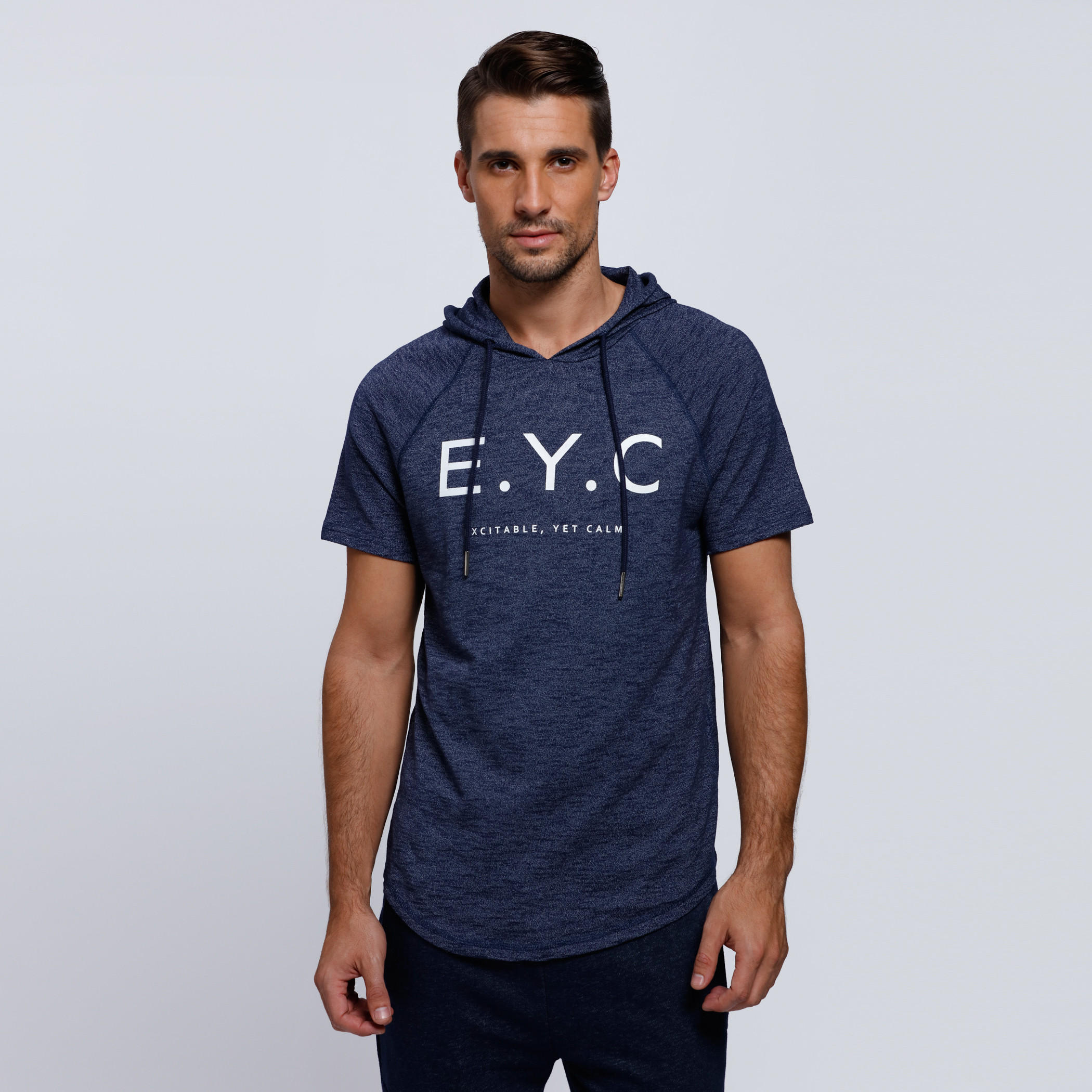 Printed Short Sleeves T-Shirt with Hood-men-clothing-tshirtsandpolos-tshirts-image-1