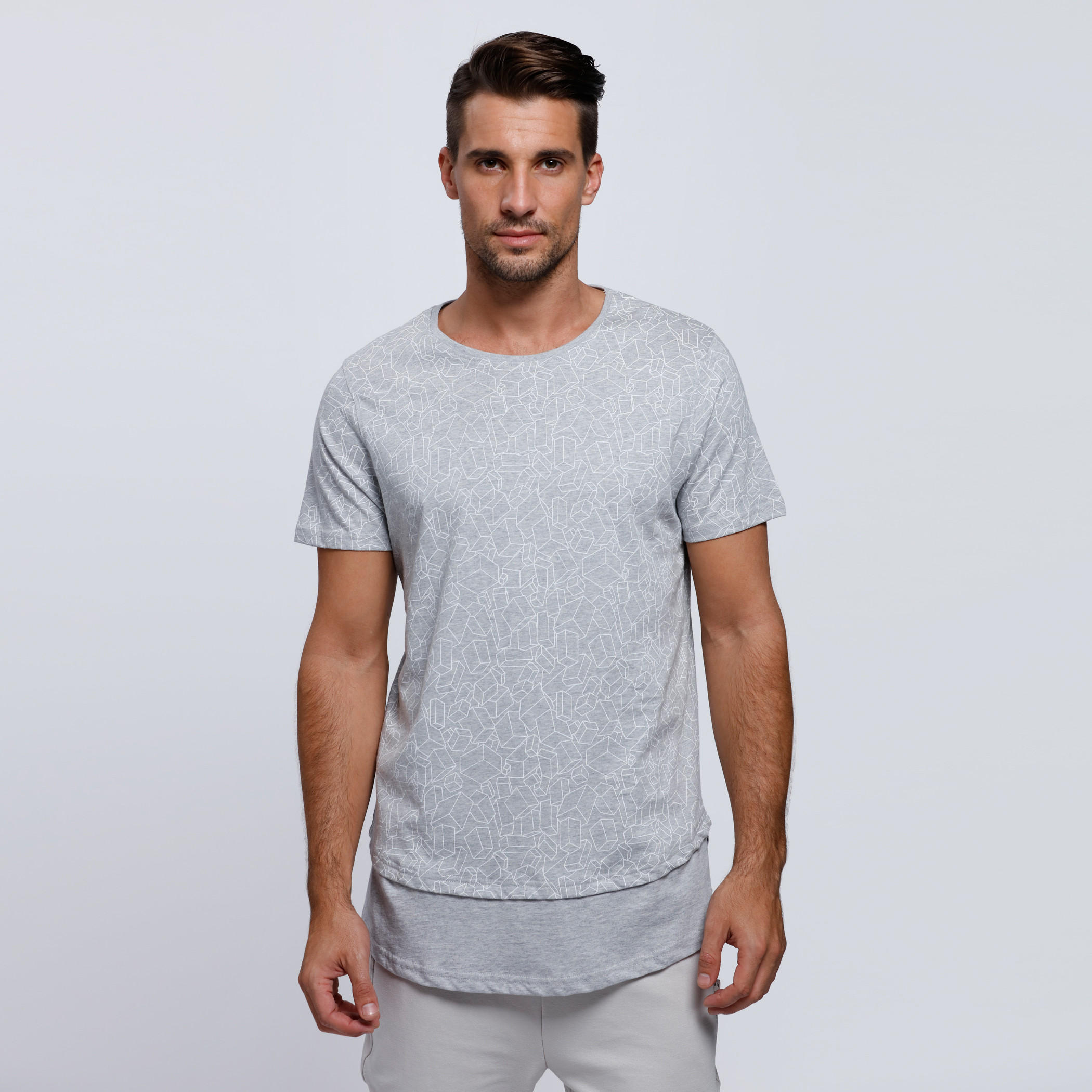 Printed Short Sleeves T-Shirt with Round Neckline-men-clothing-tshirtsandpolos-tshirts-image-1