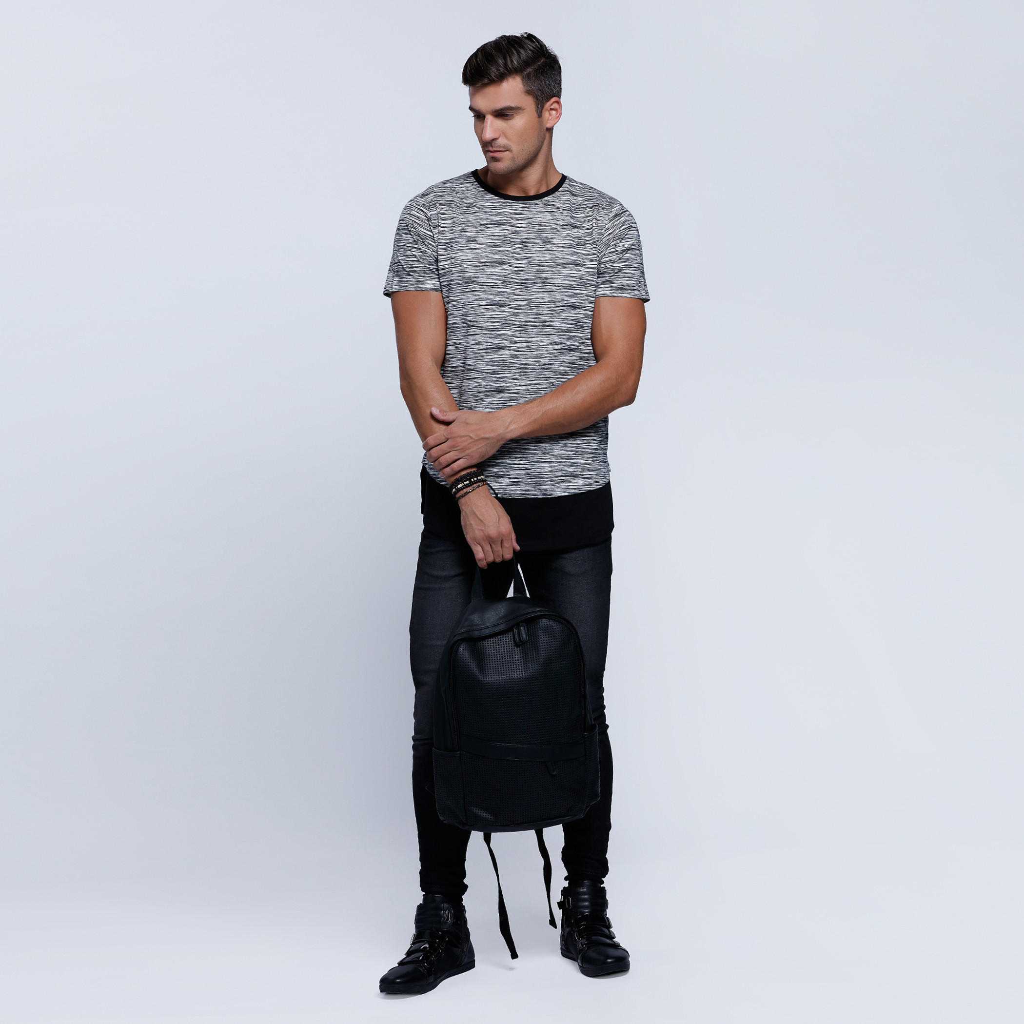 Printed Short Sleeves T-Shirt with Crew Neckline-men-clothing-tshirtsandpolos-tshirts-image-1